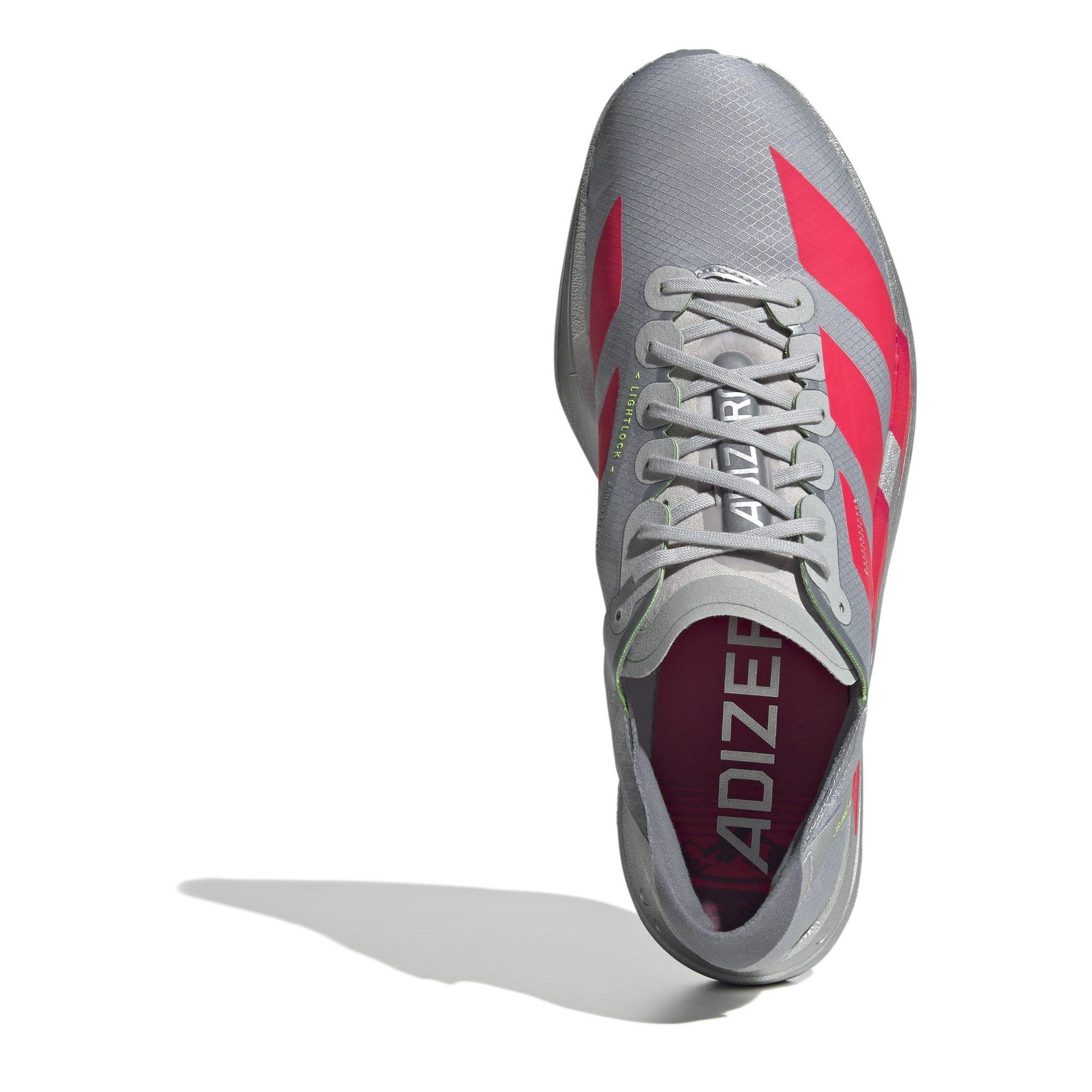 Prata/Vermelho/Cinza - adidas - Adizero Adios Pro 4 Road Running Shoes Mens - 5