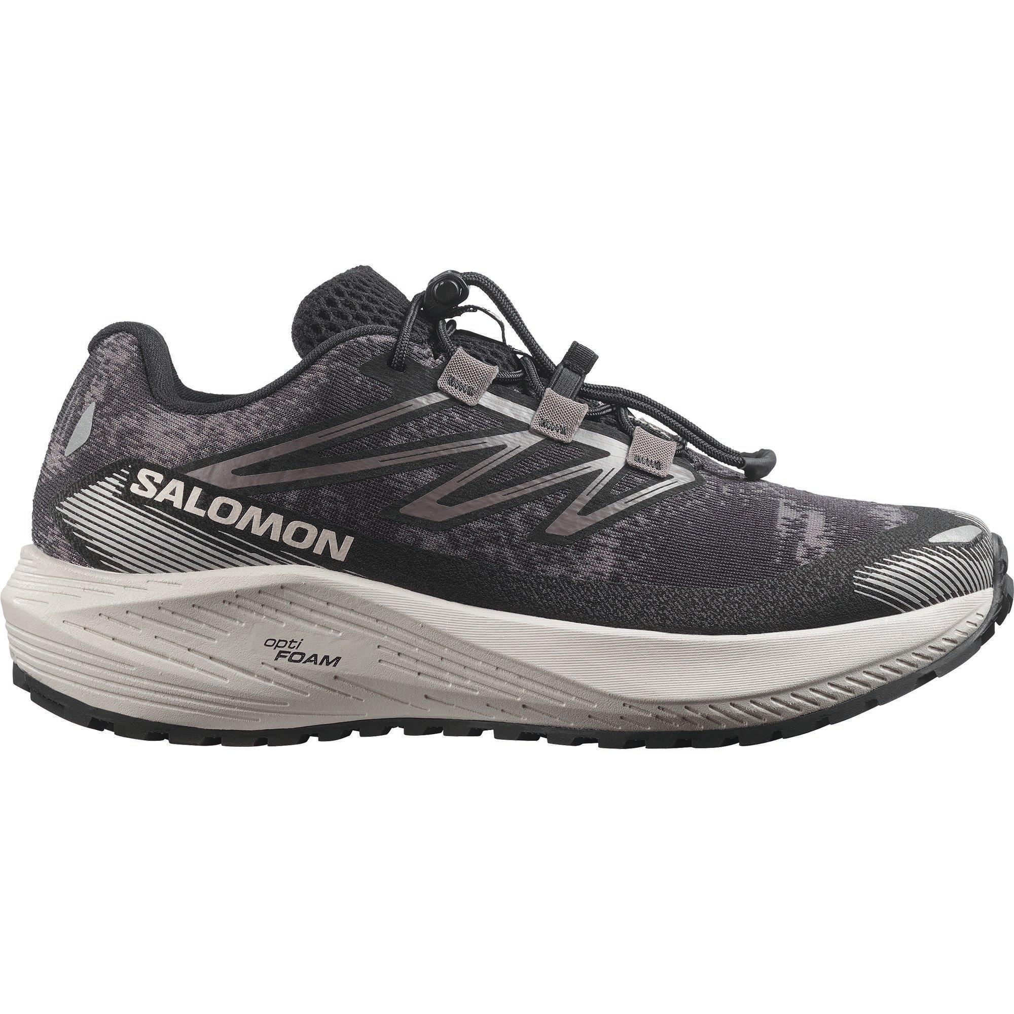 Salomon Women's Aero Flow Gravel Trail Running Shoes - Dark Grey/Black - 6.5 (40)