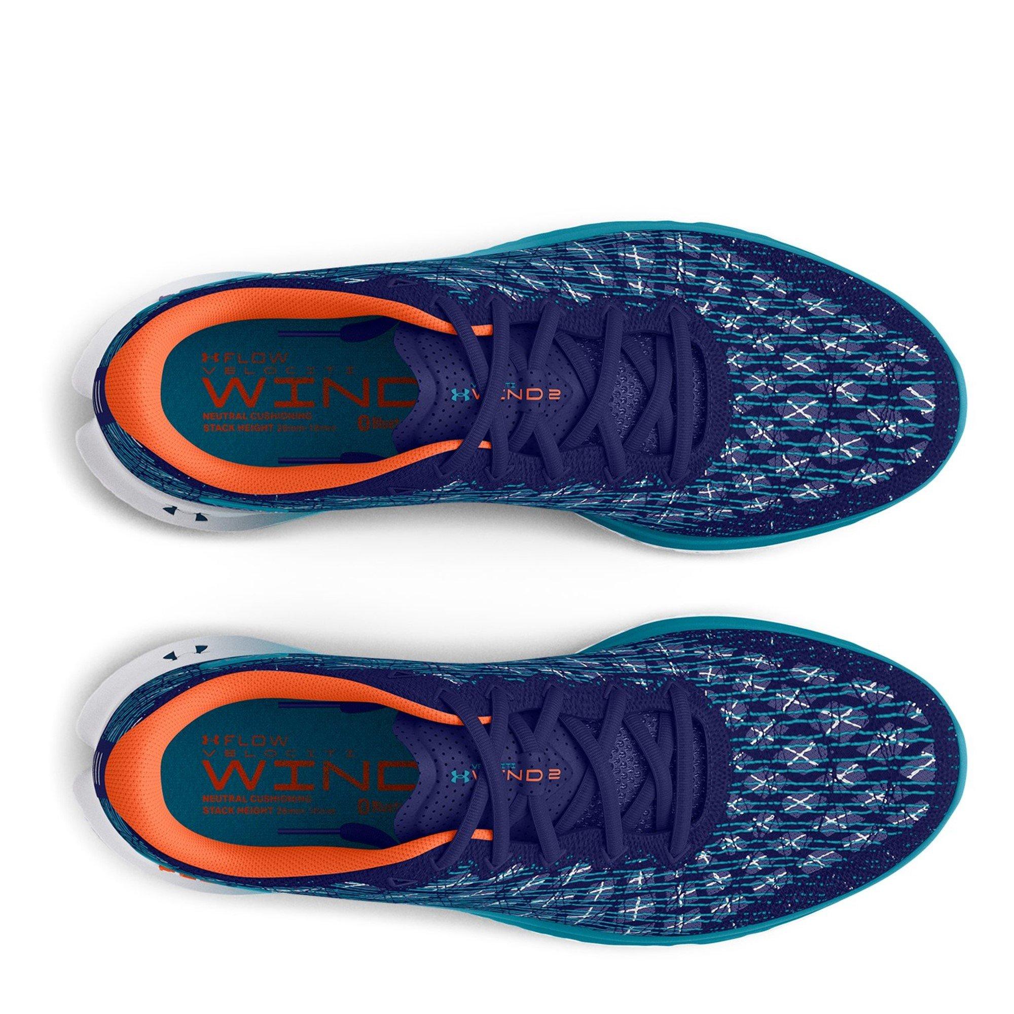 Bleu - Under Armour - Men's Flow Velociti Wind Entry Road Running Shoes - 4