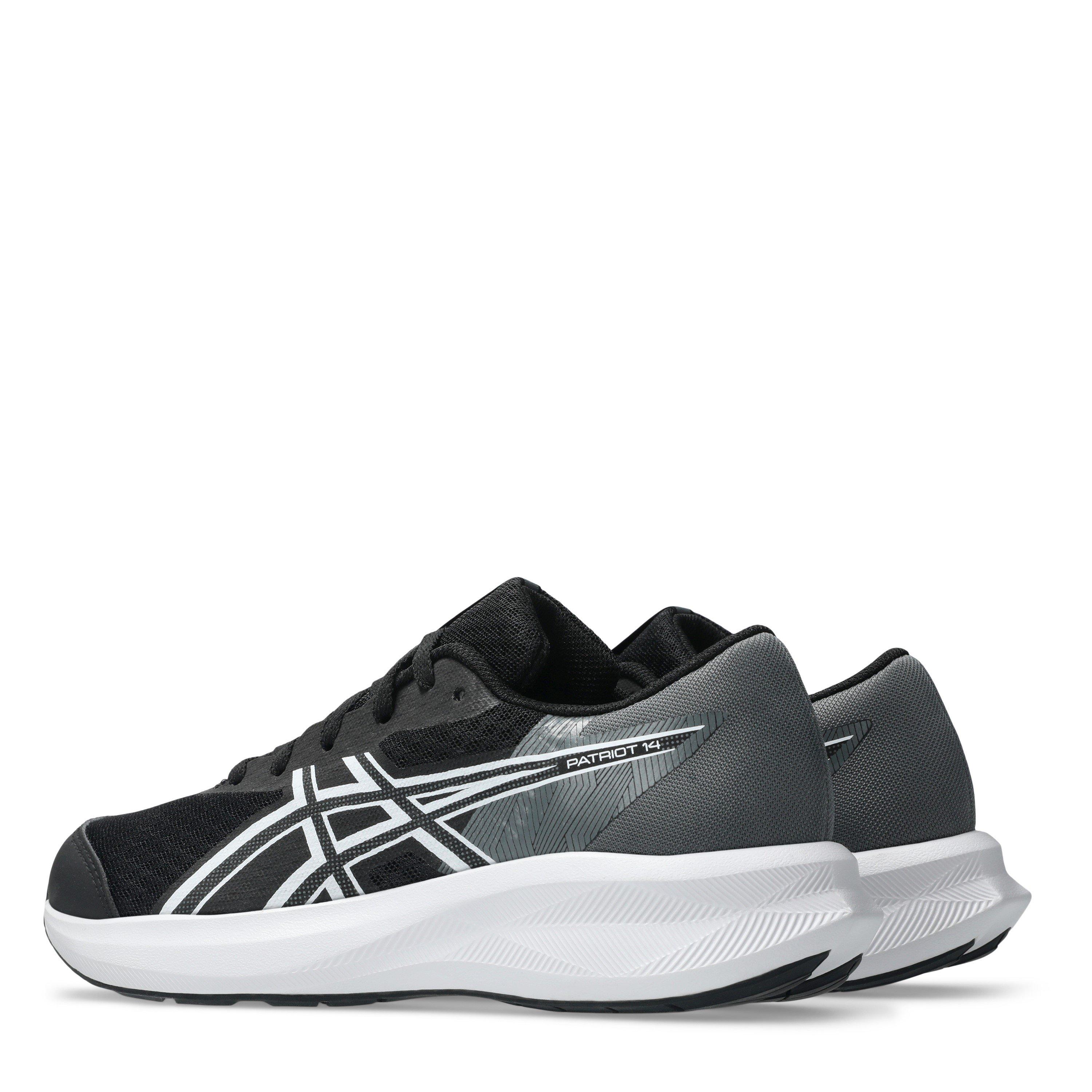 Black/White - Asics - Unisex Kids' Patriot Gs Running Shoes - 5