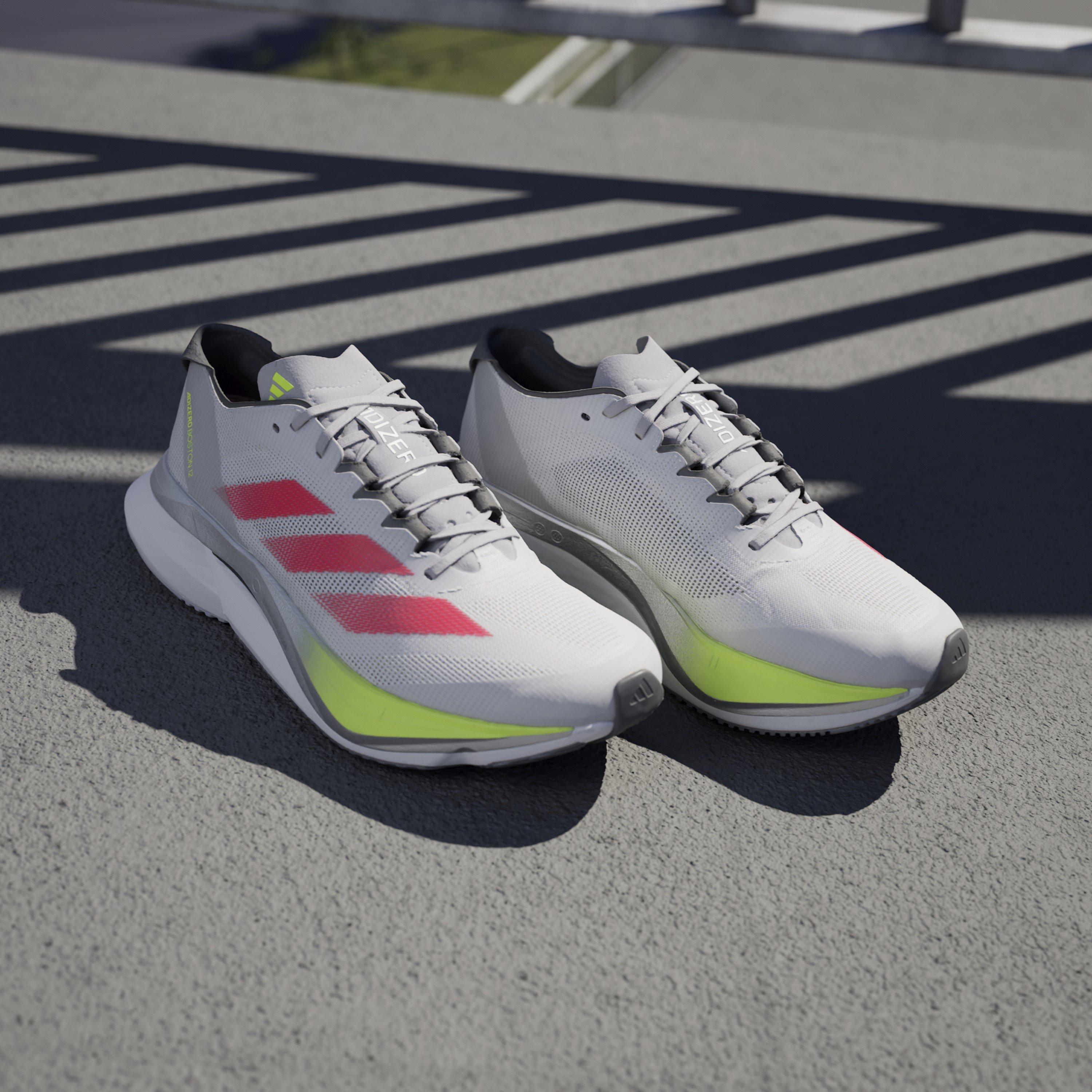 Dshgry/Lucred - adidas - Adizero Boston 12 Road Running Shoes Adults - 12