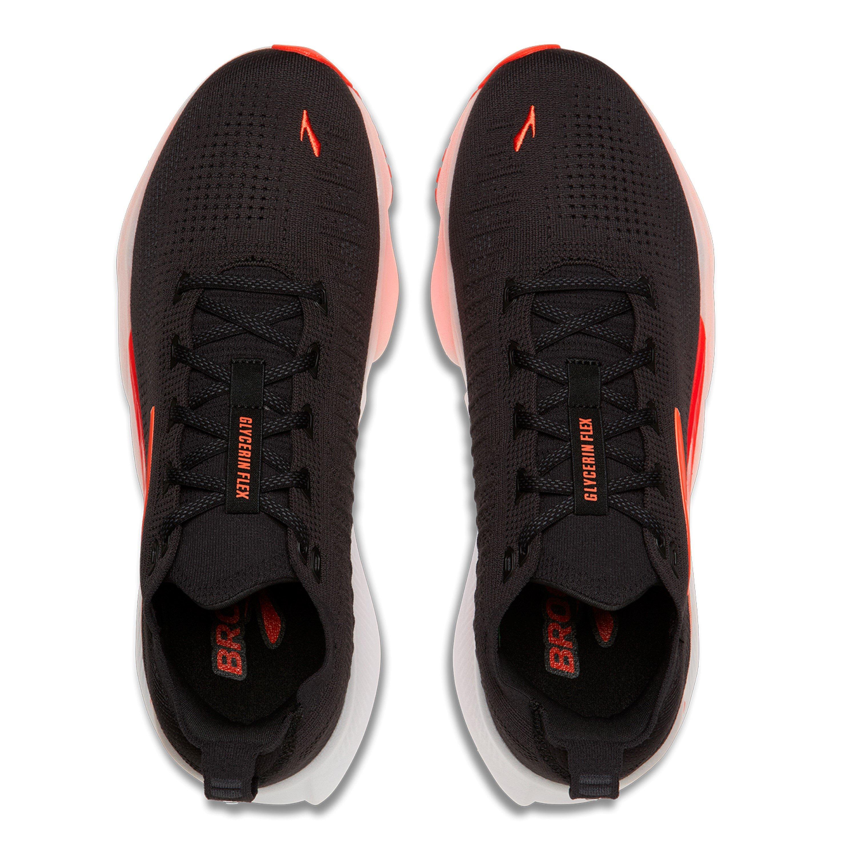 Black/Orange - Brooks - Men's Glycerin Flex Running Shoes - 4