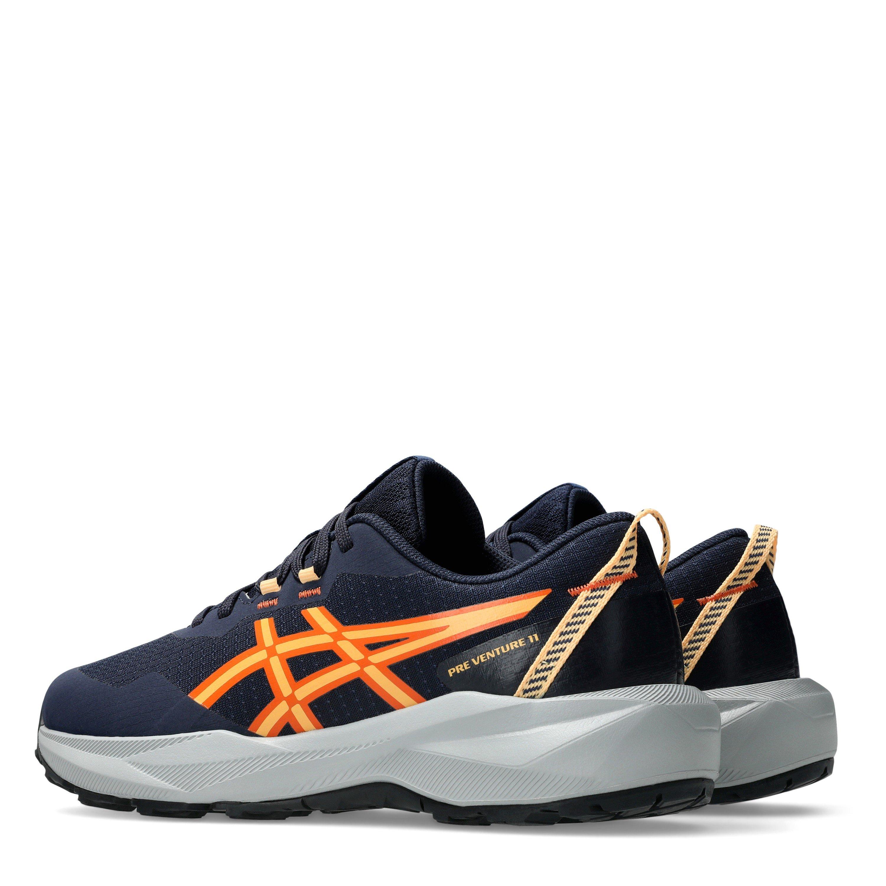 Midnight/Orange - Asics - Kids' Pre-Venture 11 Road Running Shoes - 5