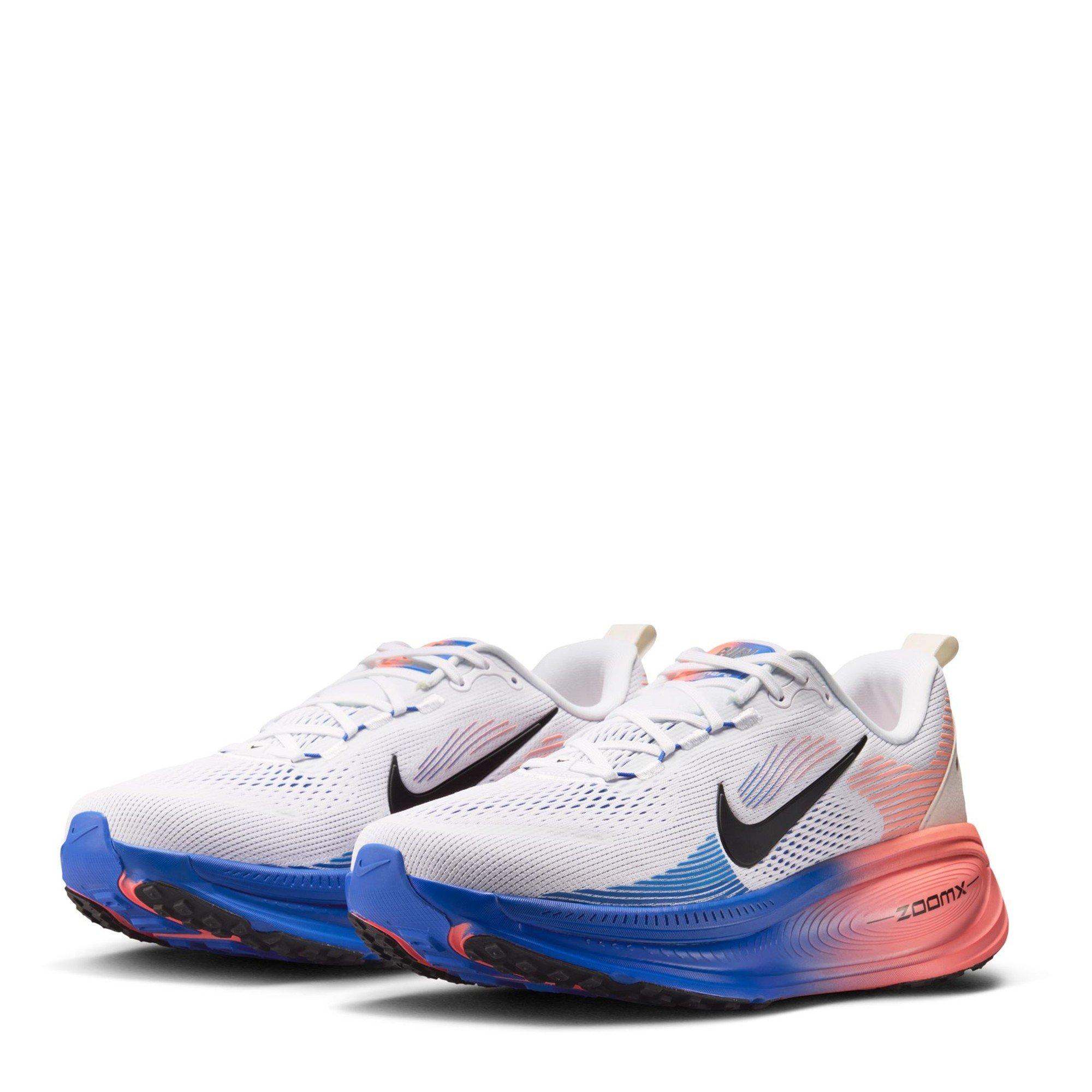 White/Blk-Blue - Nike - Vomero 18  Mens Running Shoes - 4