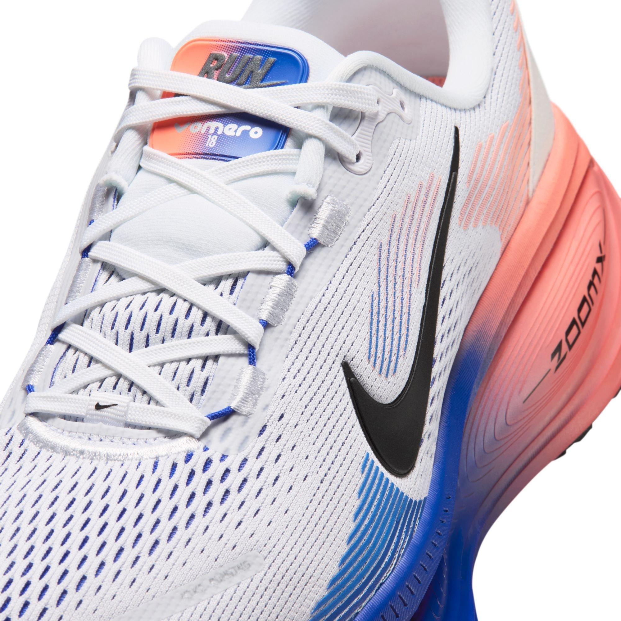 White/Blk-Blue - Nike - Vomero 18  Mens Running Shoes - 7