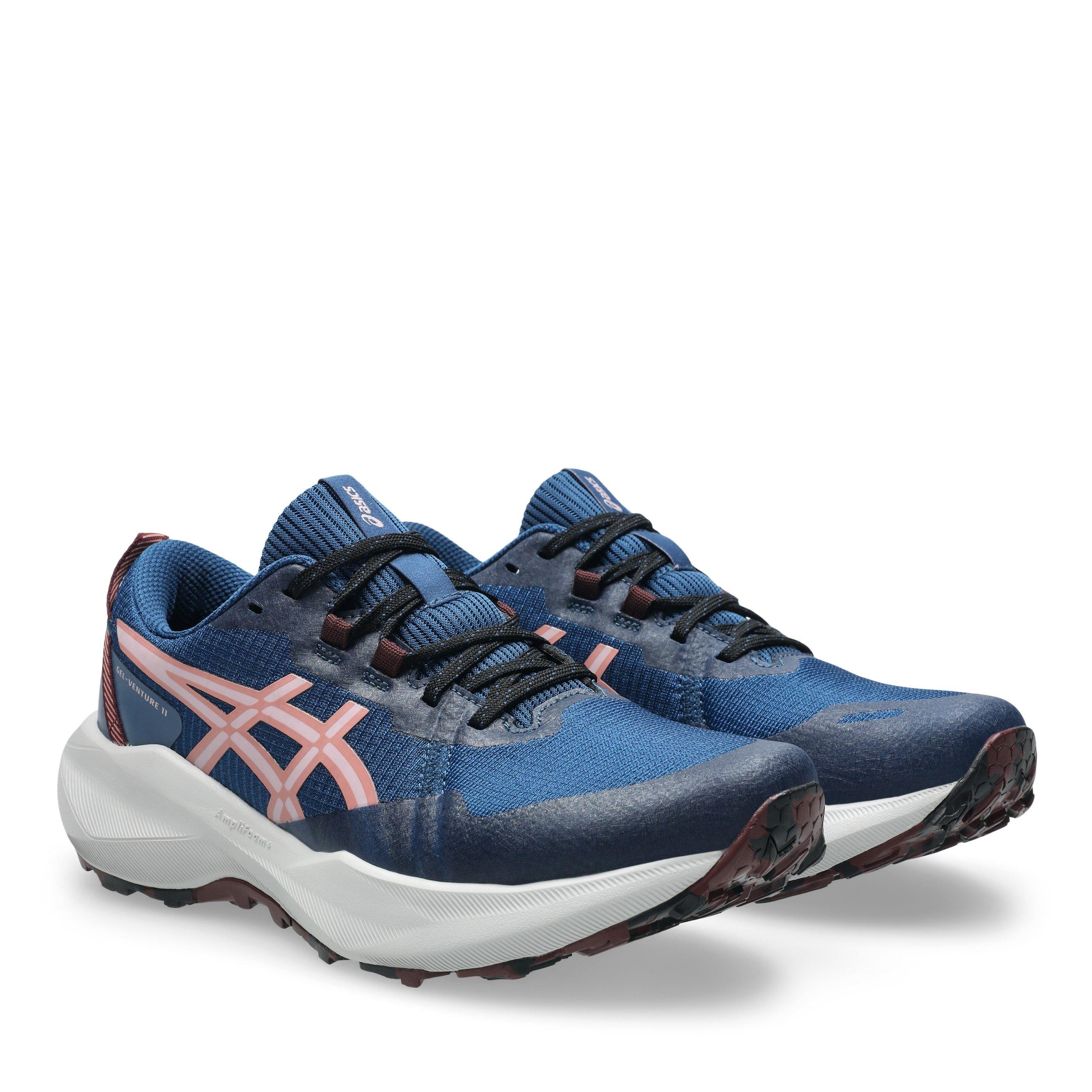 Twlt Blue/Morg - Asics - GEL-Venture 11 Womens Trail Running Shoes - 4