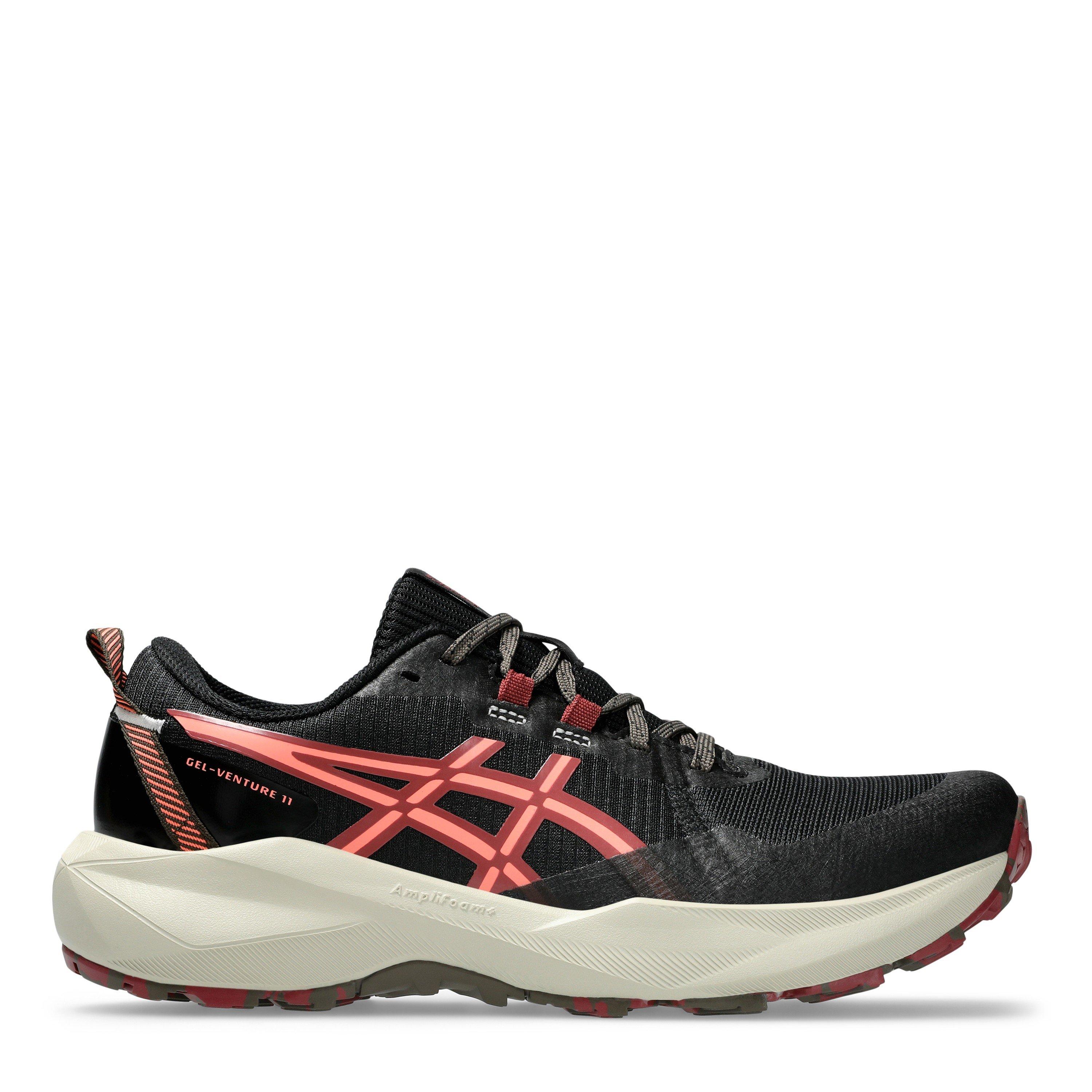 Asics Women's Gel-Venture 11 Trail Running Shoes - Black/Sun Coral - 5.5 (39)