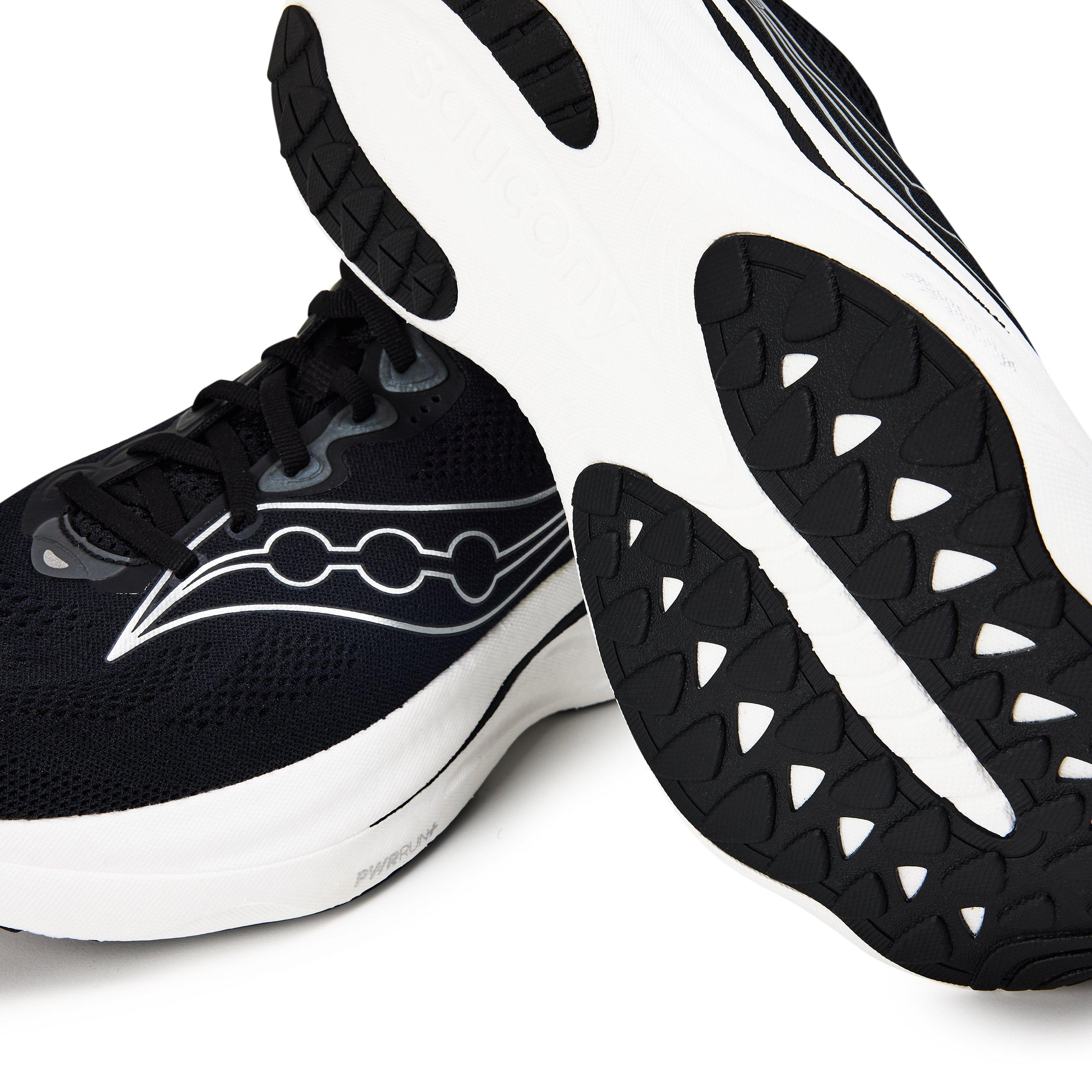 Black/Silver - Saucony - Men's Ride Everyday Neutral Road Running Shoes - 3