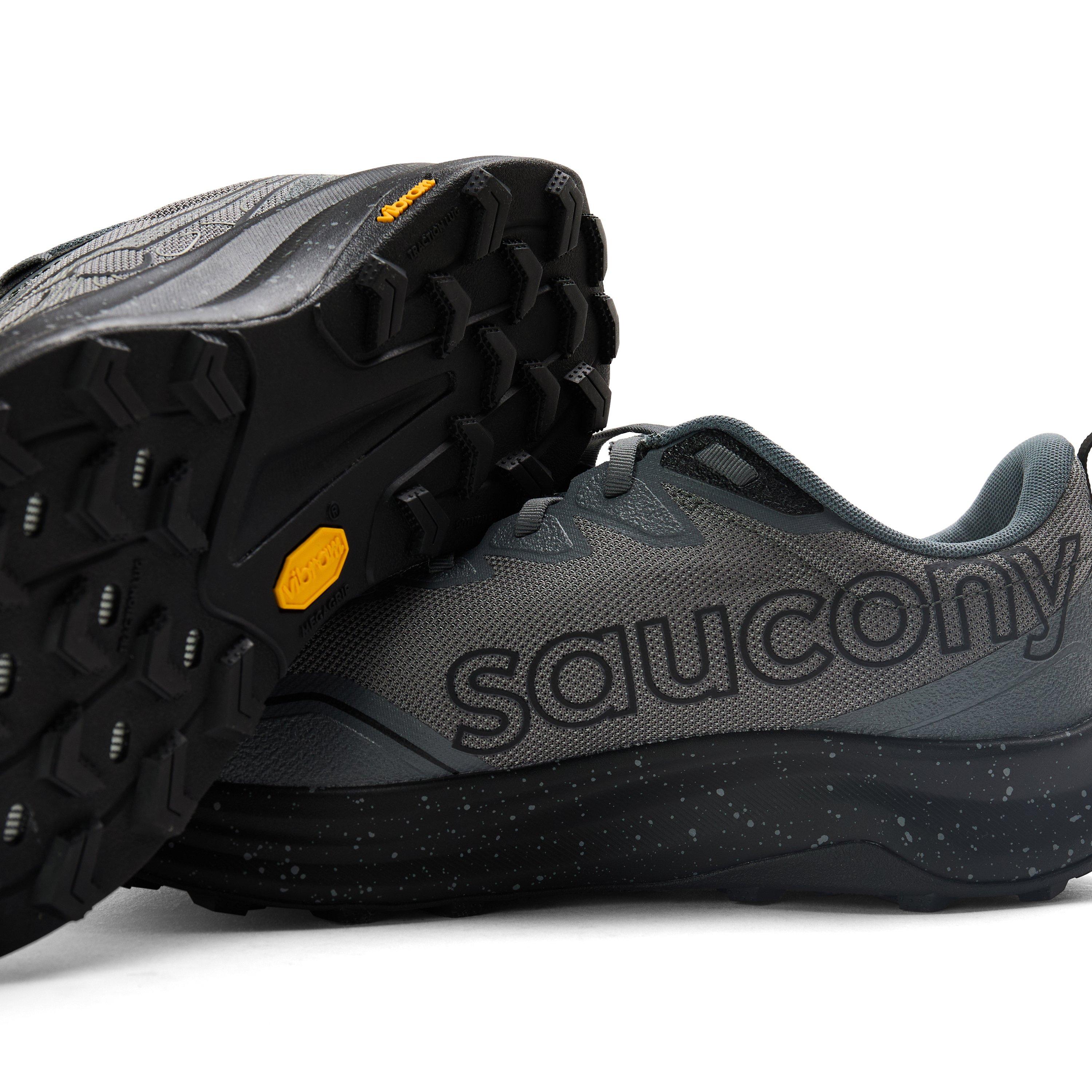 Carbon/Black - Saucony - Men's Peregrine Off-Road Trail Running Shoes - 5
