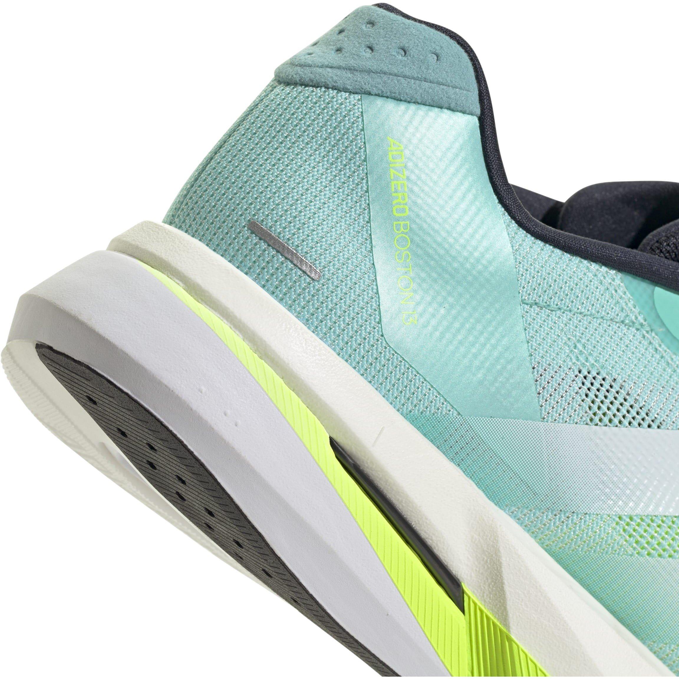 Aqua/Wht/Lemon - adidas - Boston 13 Mens Running Shoes - 8