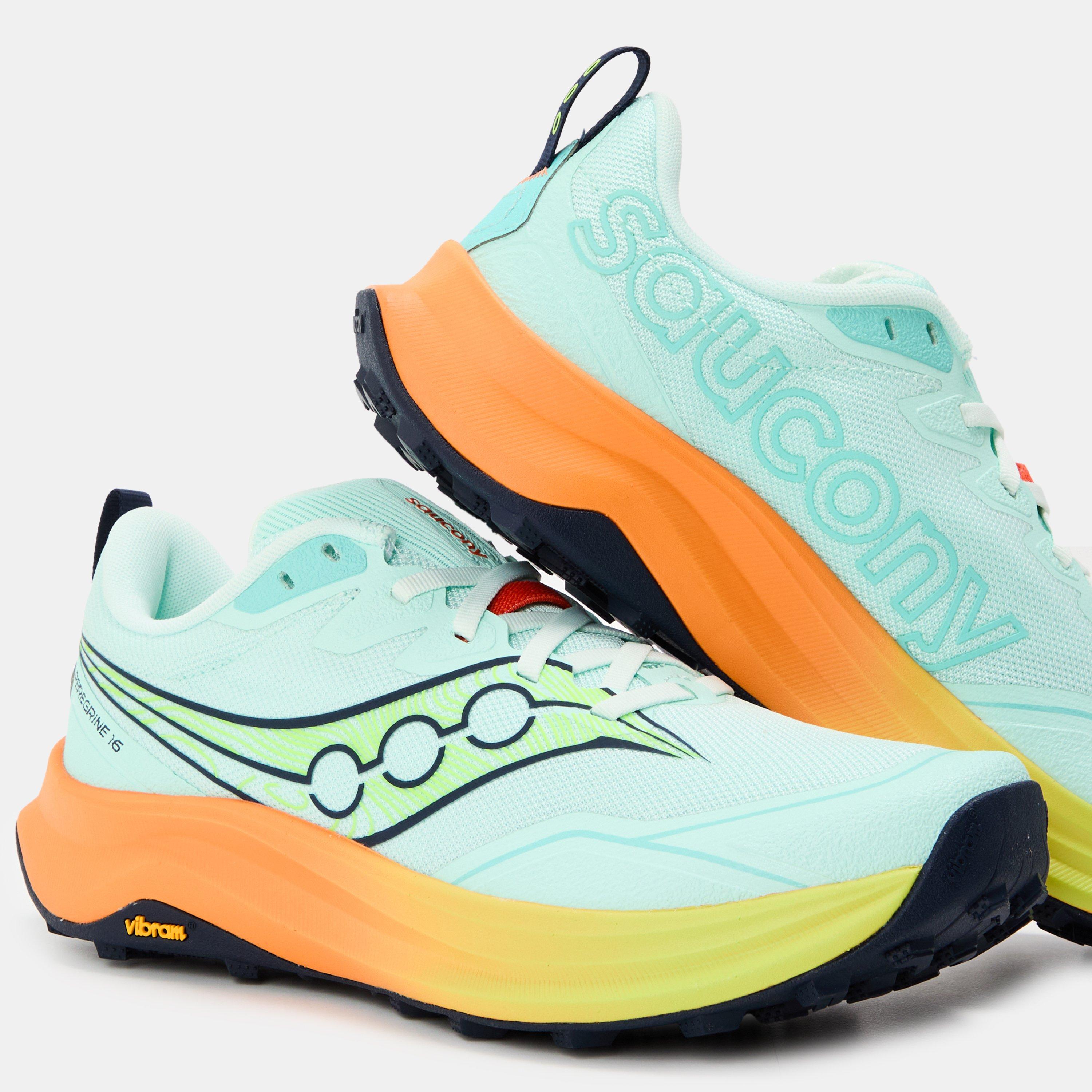 Aqua/Citron - Saucony - Peregrine 16 Ld62 - 4
