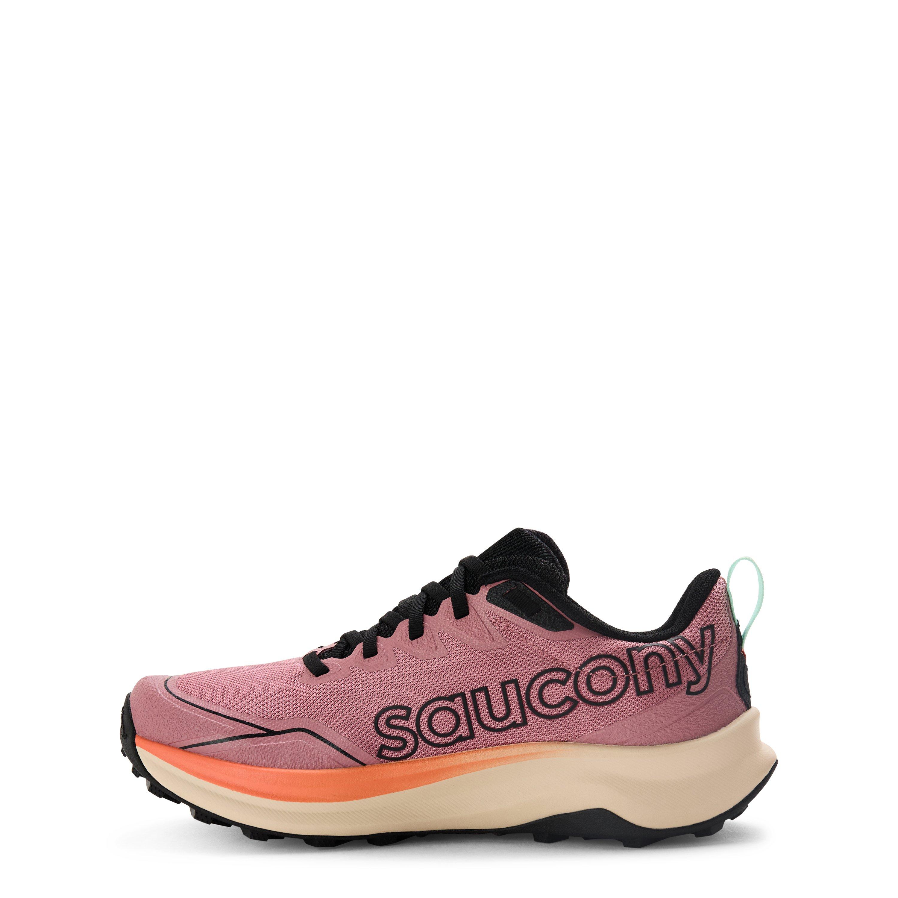 Mauve/Salmão - Saucony - Womens Peregrine 16 Off-Road Trail Running Shoes - 2