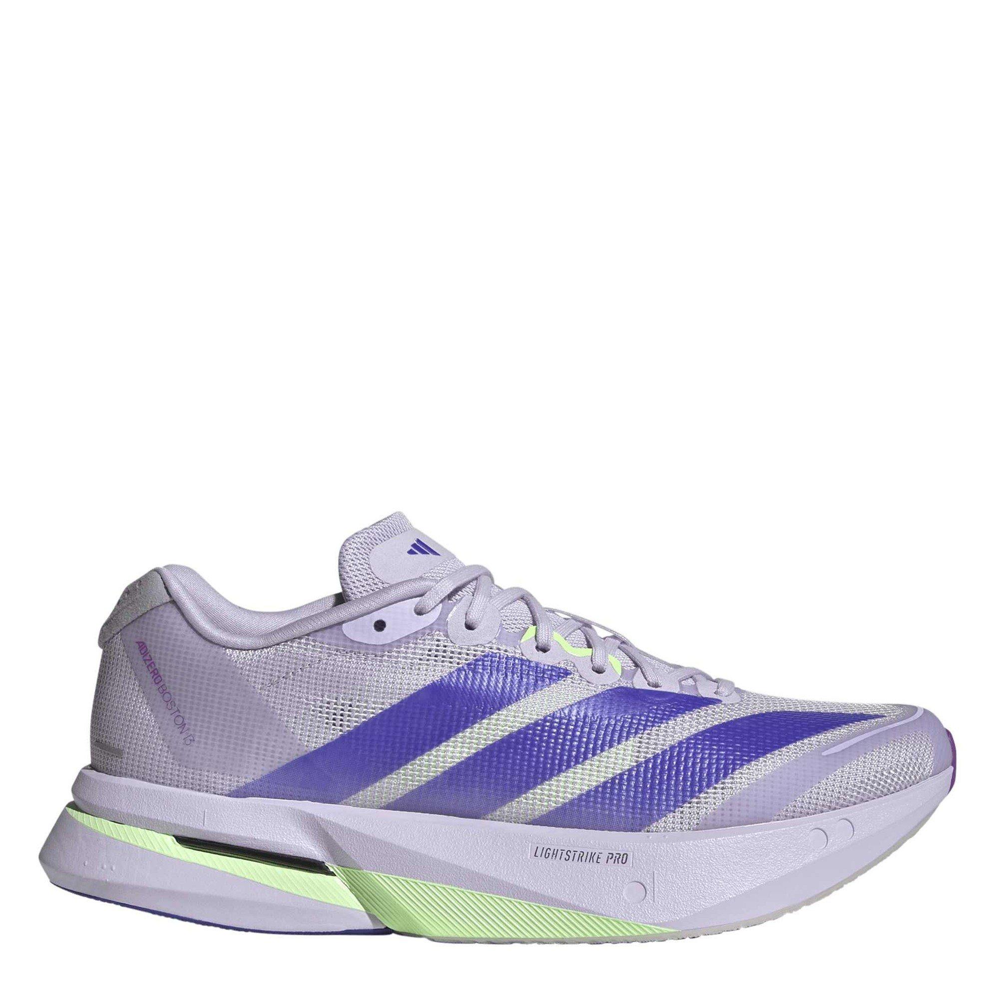 Purple/Green - adidas - Boston 13 Womens Running Shoes - 1