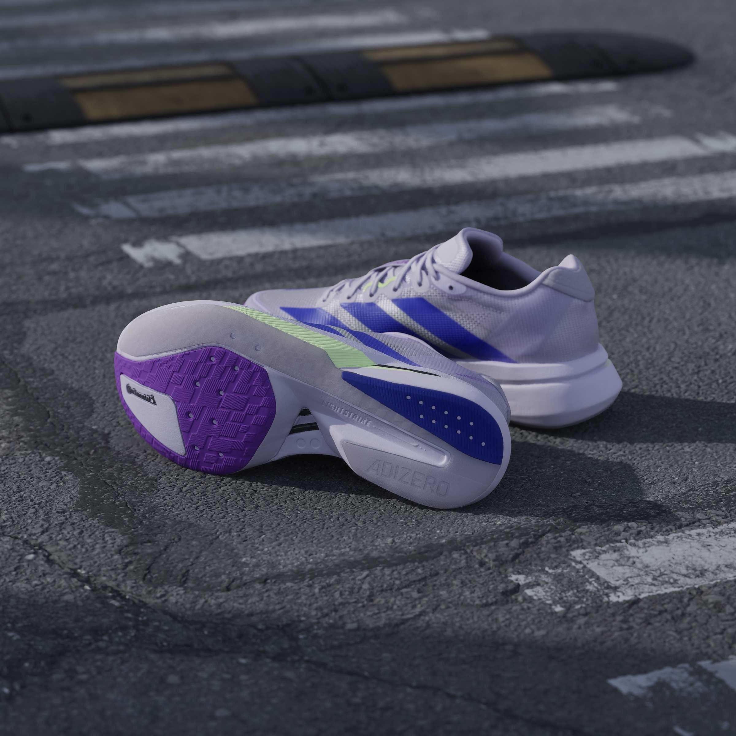 Purple/Green - adidas - Boston 13 Womens Running Shoes - 11