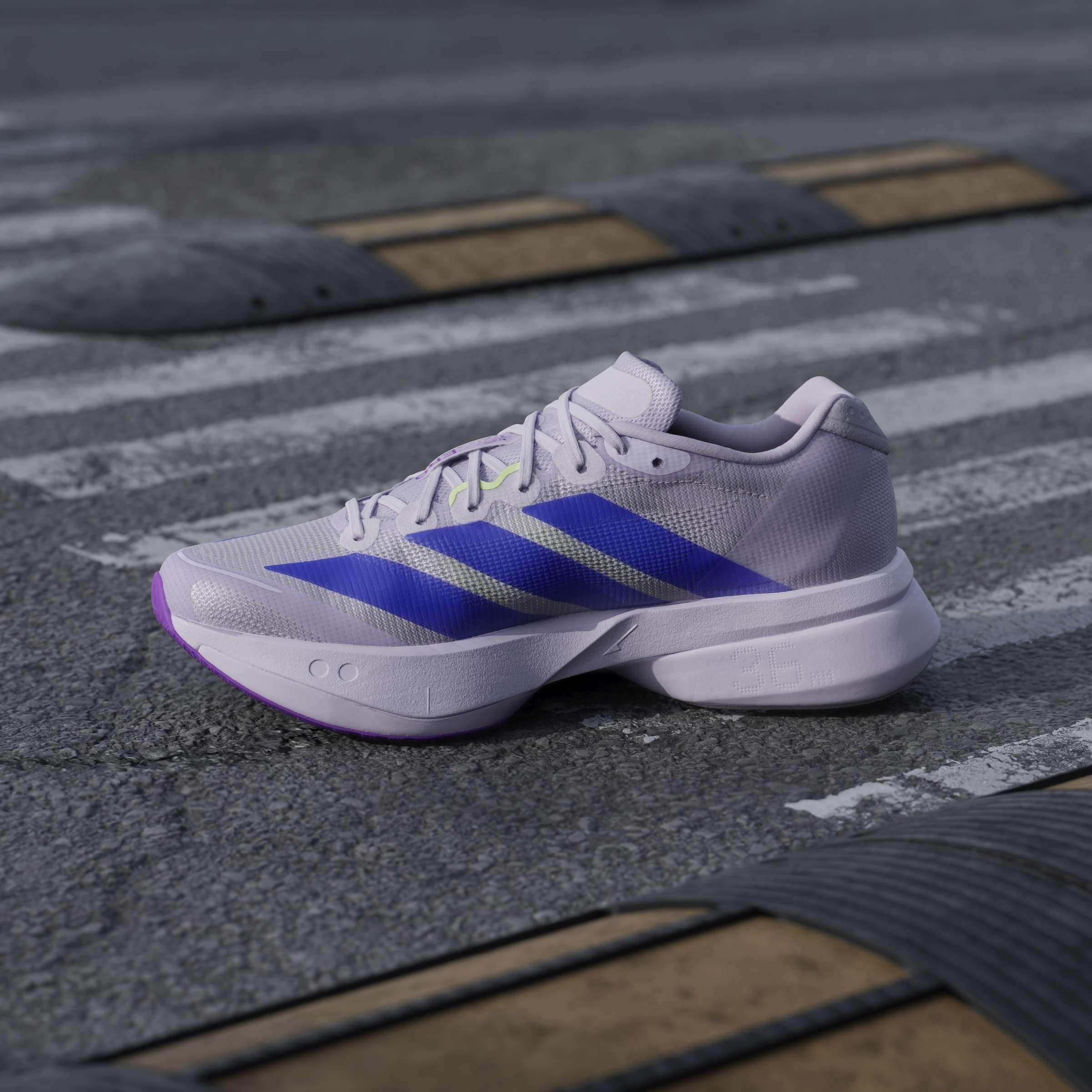 Purple/Green - adidas - Boston 13 Womens Running Shoes - 14