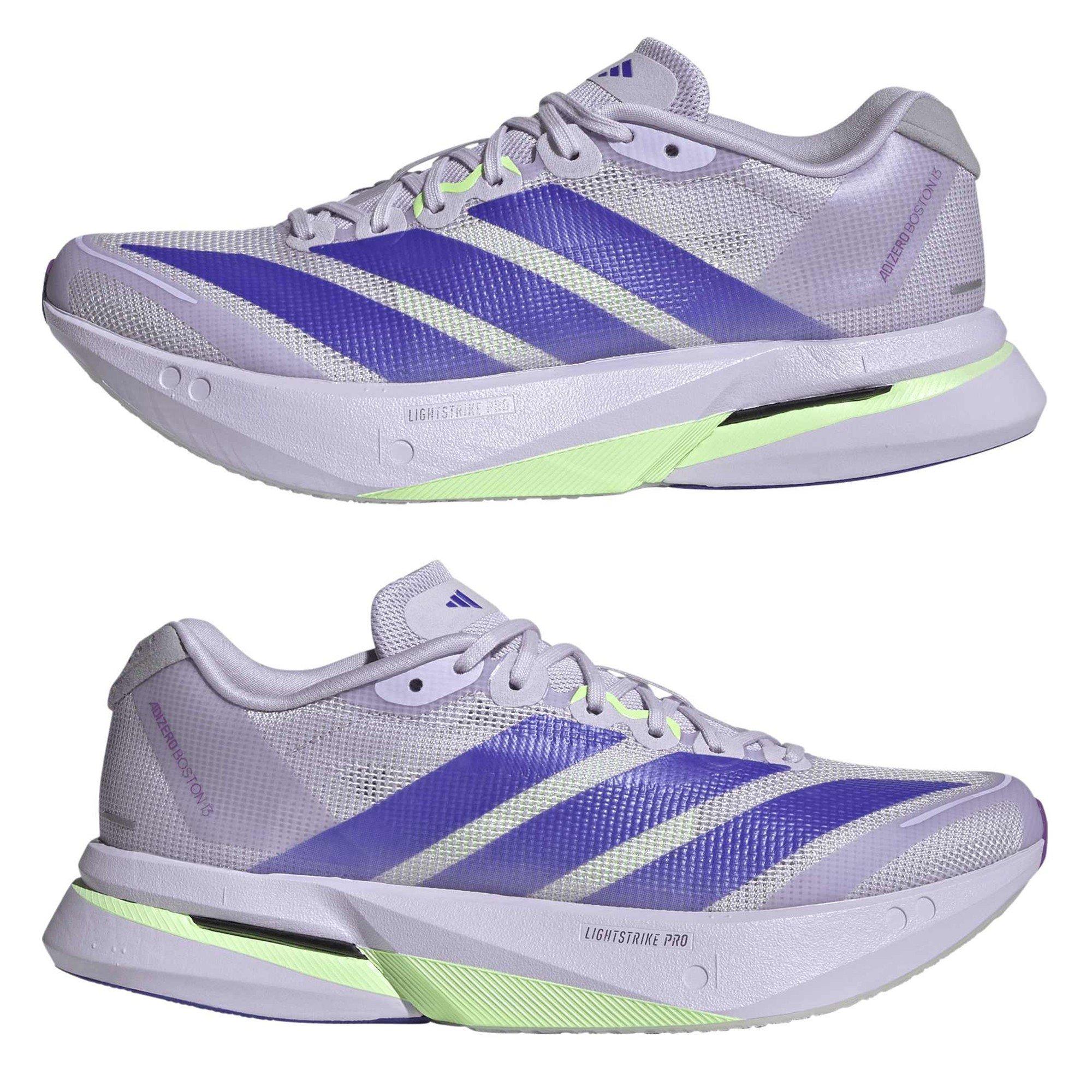 Purple/Green - adidas - Boston 13 Womens Running Shoes - 9