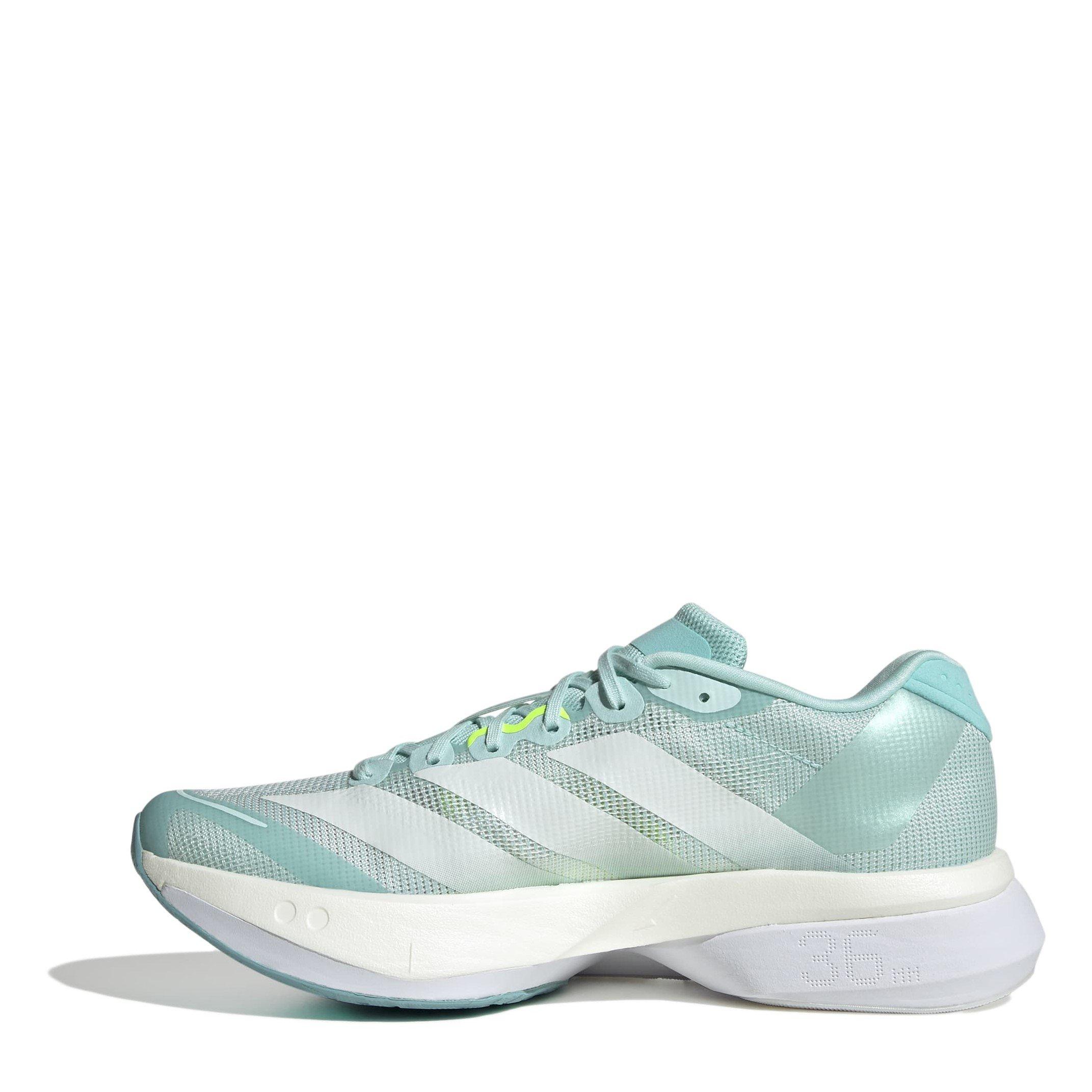 Aqua/Zero/Lemon - adidas - Boston 13 Womens Running Shoes - 2