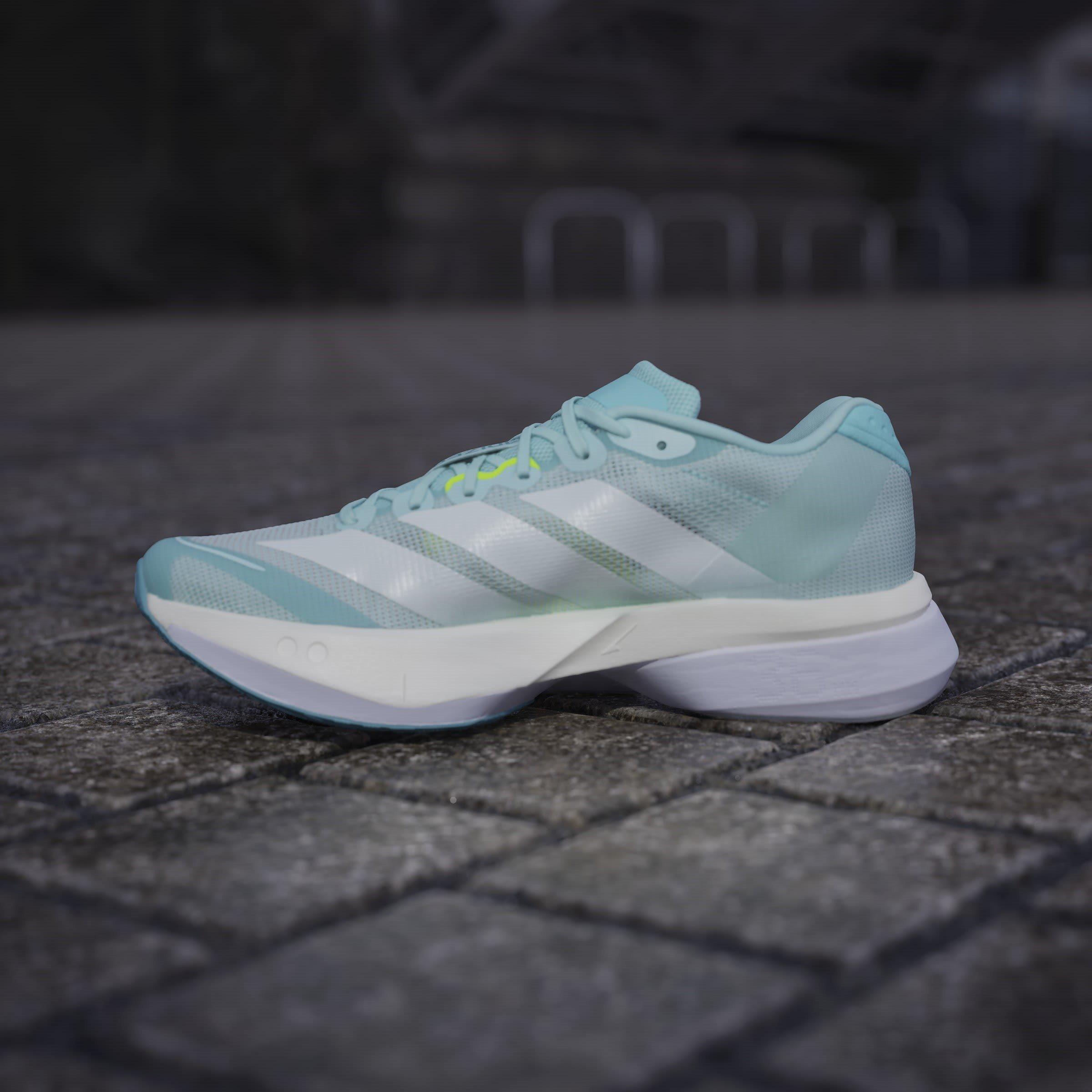 Aqua/Zero/Lemon - adidas - Boston 13 Womens Running Shoes - 14