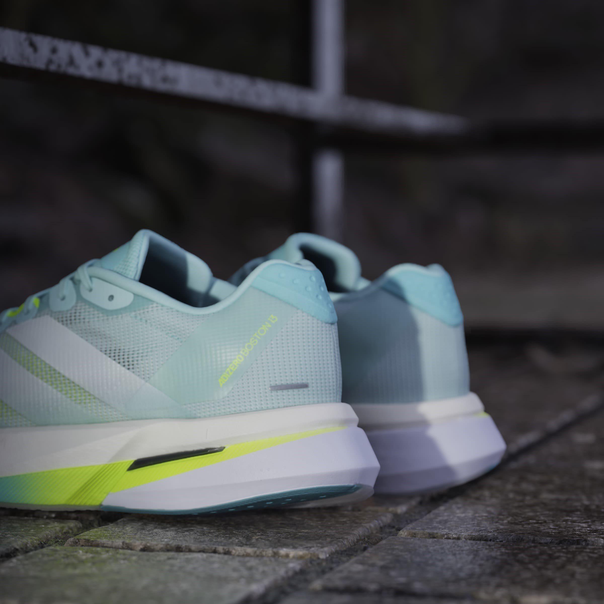 Aqua/Zero/Lemon - adidas - Boston 13 Womens Running Shoes - 16