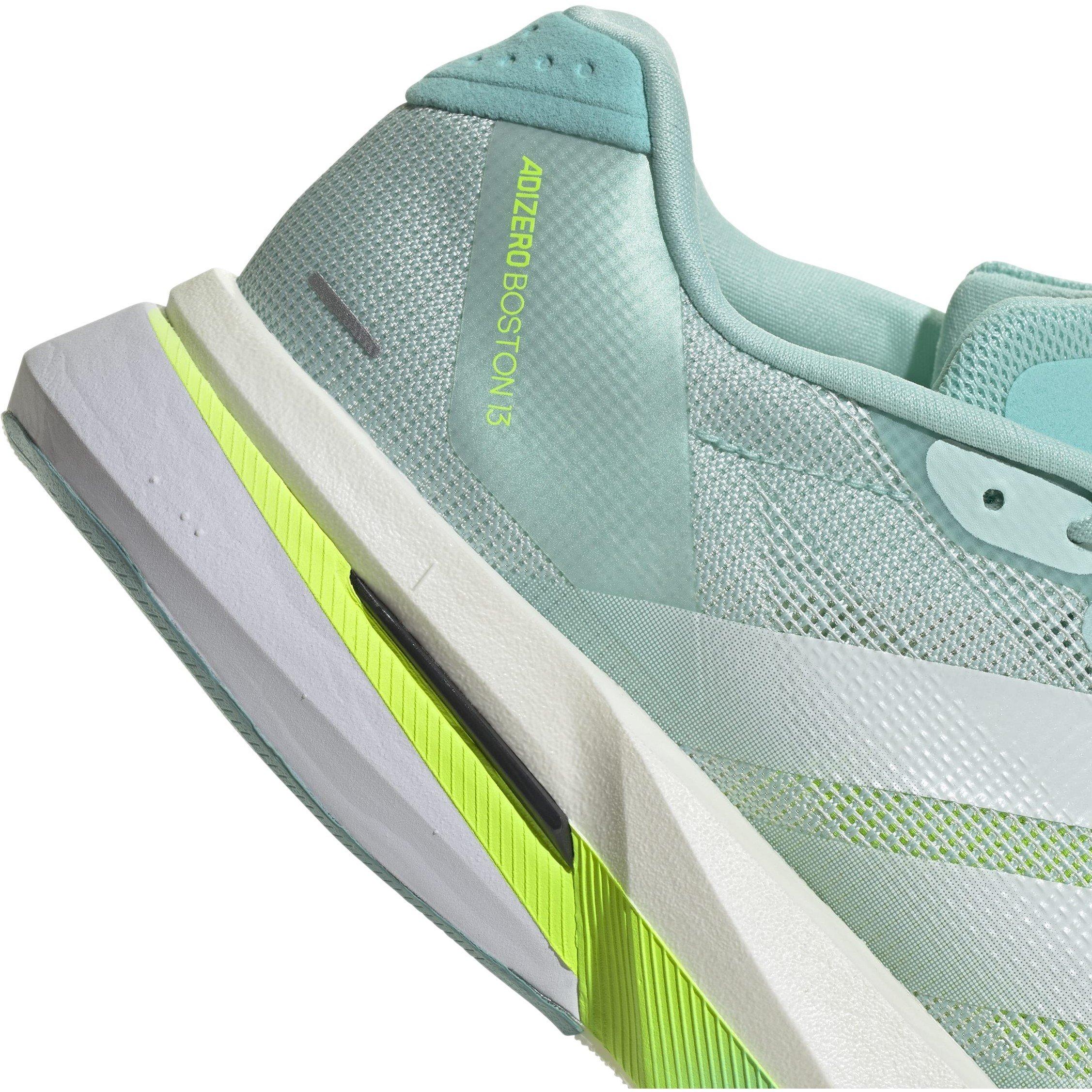 Aqua/Zero/Lemon - adidas - Boston 13 Womens Running Shoes - 7