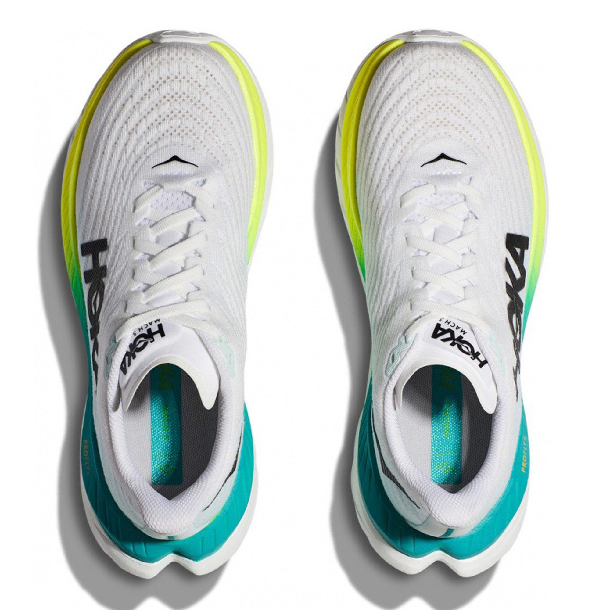 WHITE / BLUE - Hoka - Mach 5 Mens Running Shoes - 2