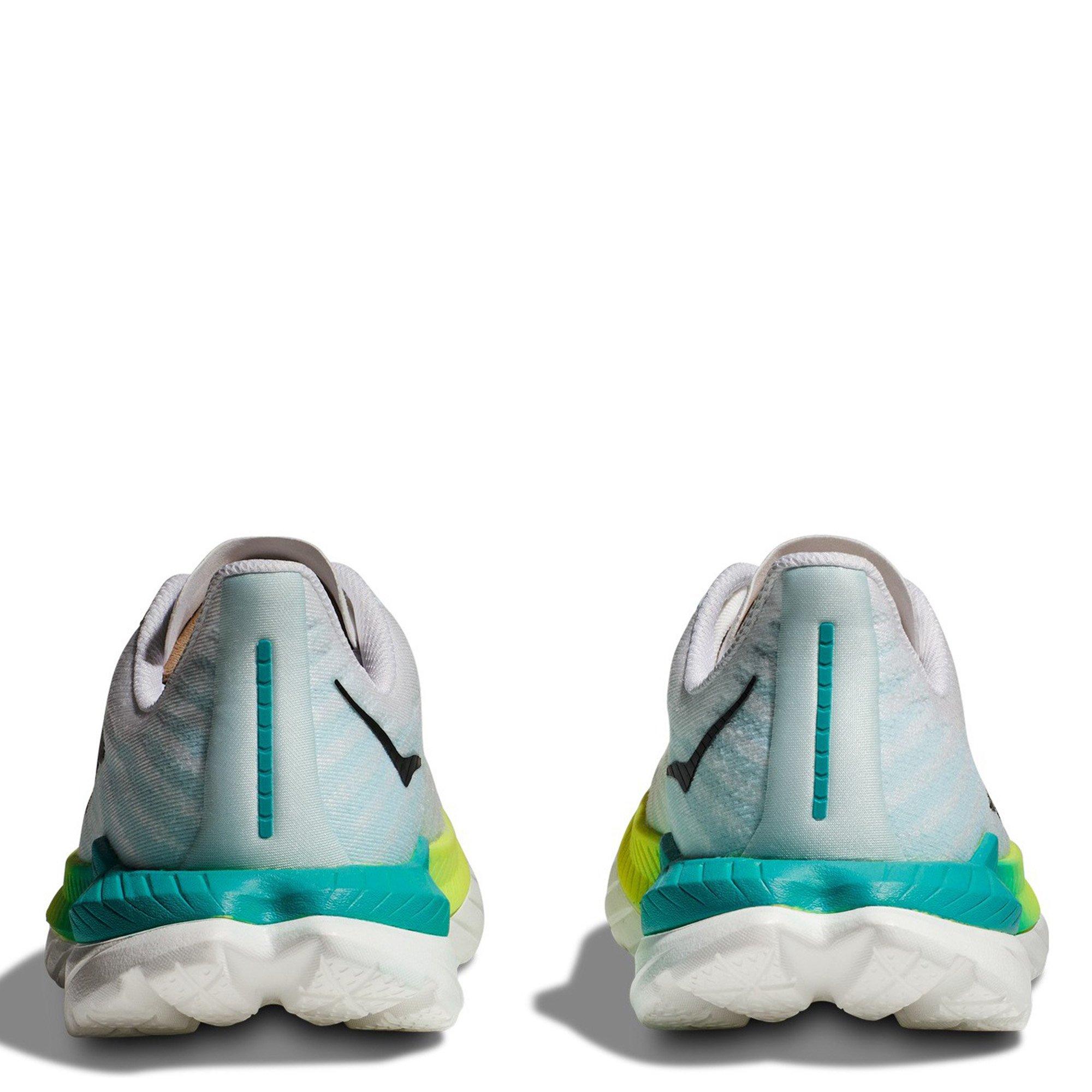 WHITE / BLUE - Hoka - Mach 5 Mens Running Shoes - 6