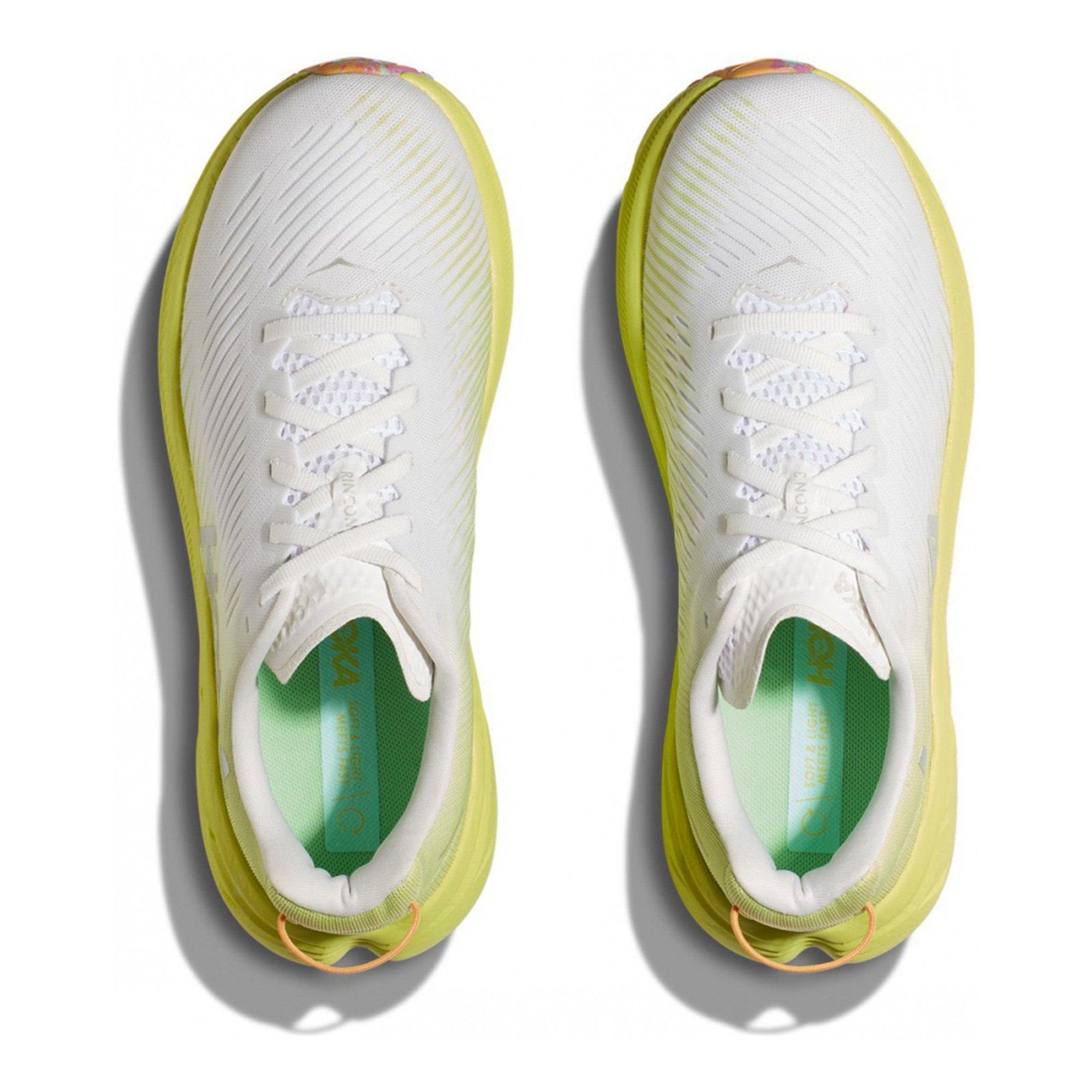 WHITE/CITRUSGLO - Hoka - Rincon 3 Womens Running Shoes - 2