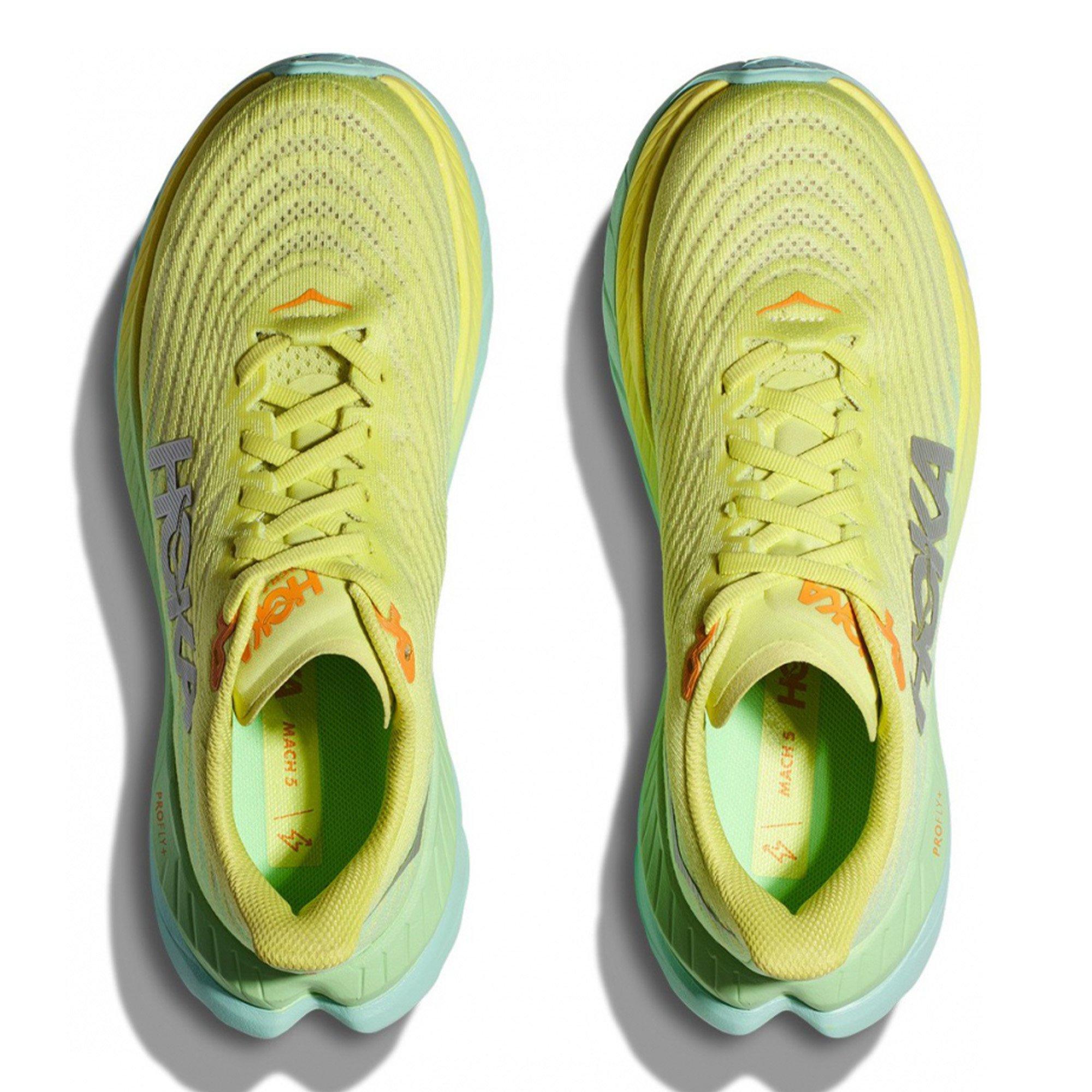 GLOW/LIME GLOW - Hoka - Mach 5 Womens Running Shoes - 2