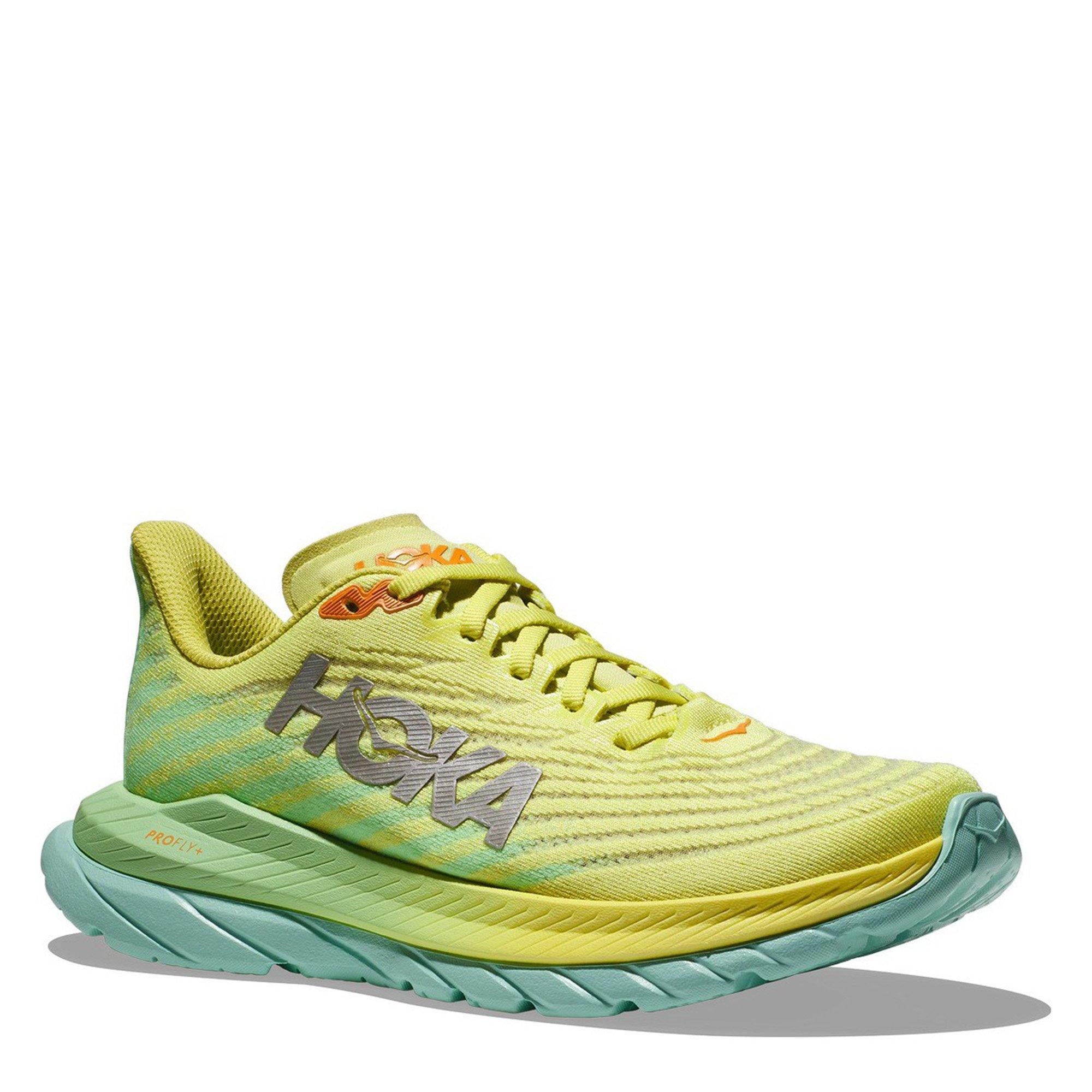 GLOW/LIME GLOW - Hoka - Mach 5 Womens Running Shoes - 4