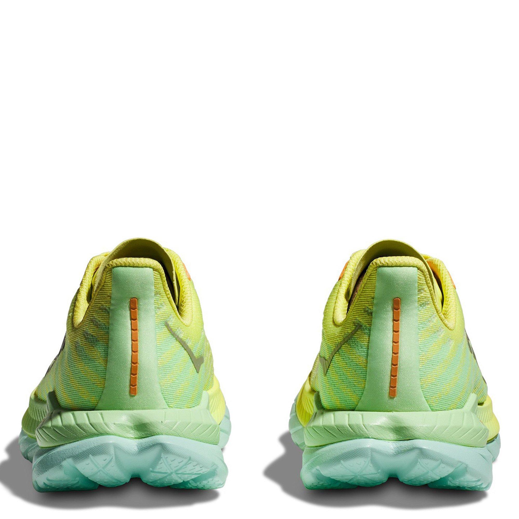 GLOW/LIME GLOW - Hoka - Mach 5 Womens Running Shoes - 6