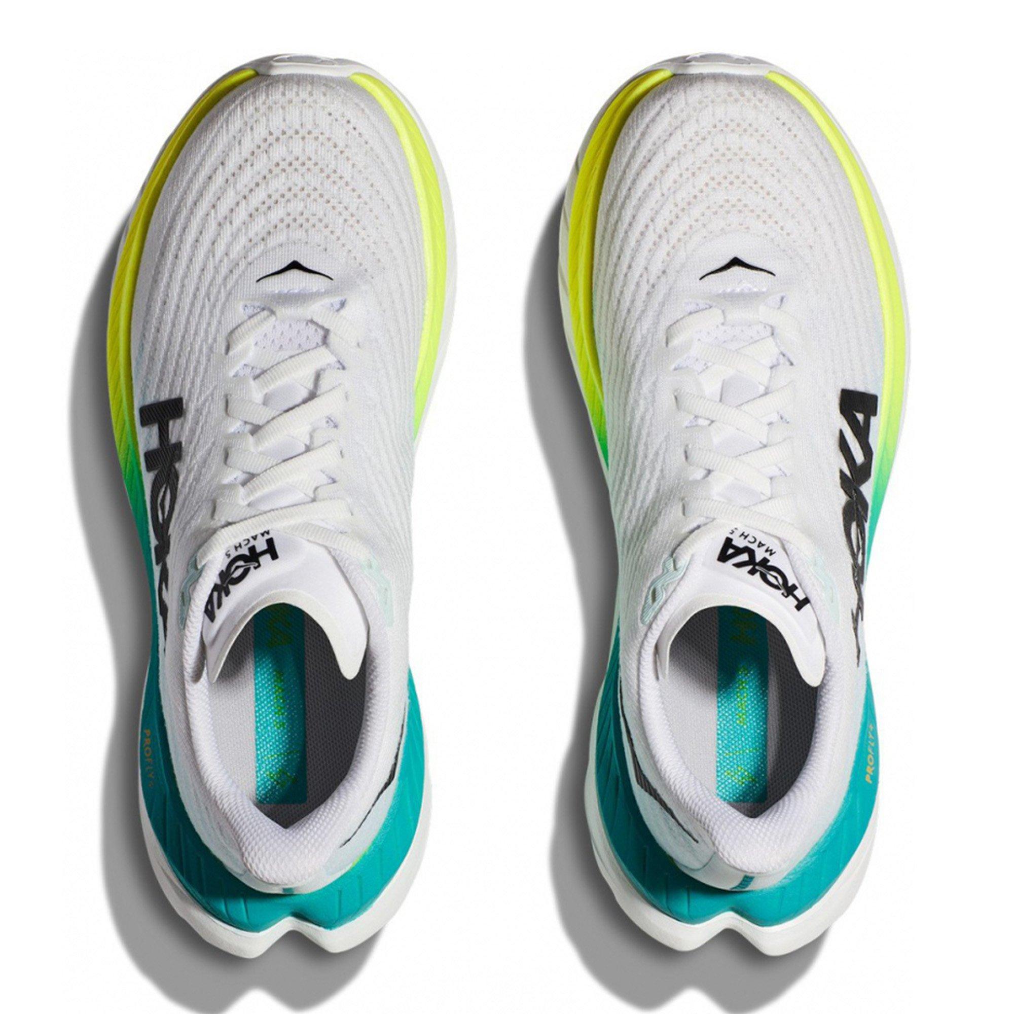 WHITE / BLUE - Hoka - Mach 5 Womens Running Shoes - 2