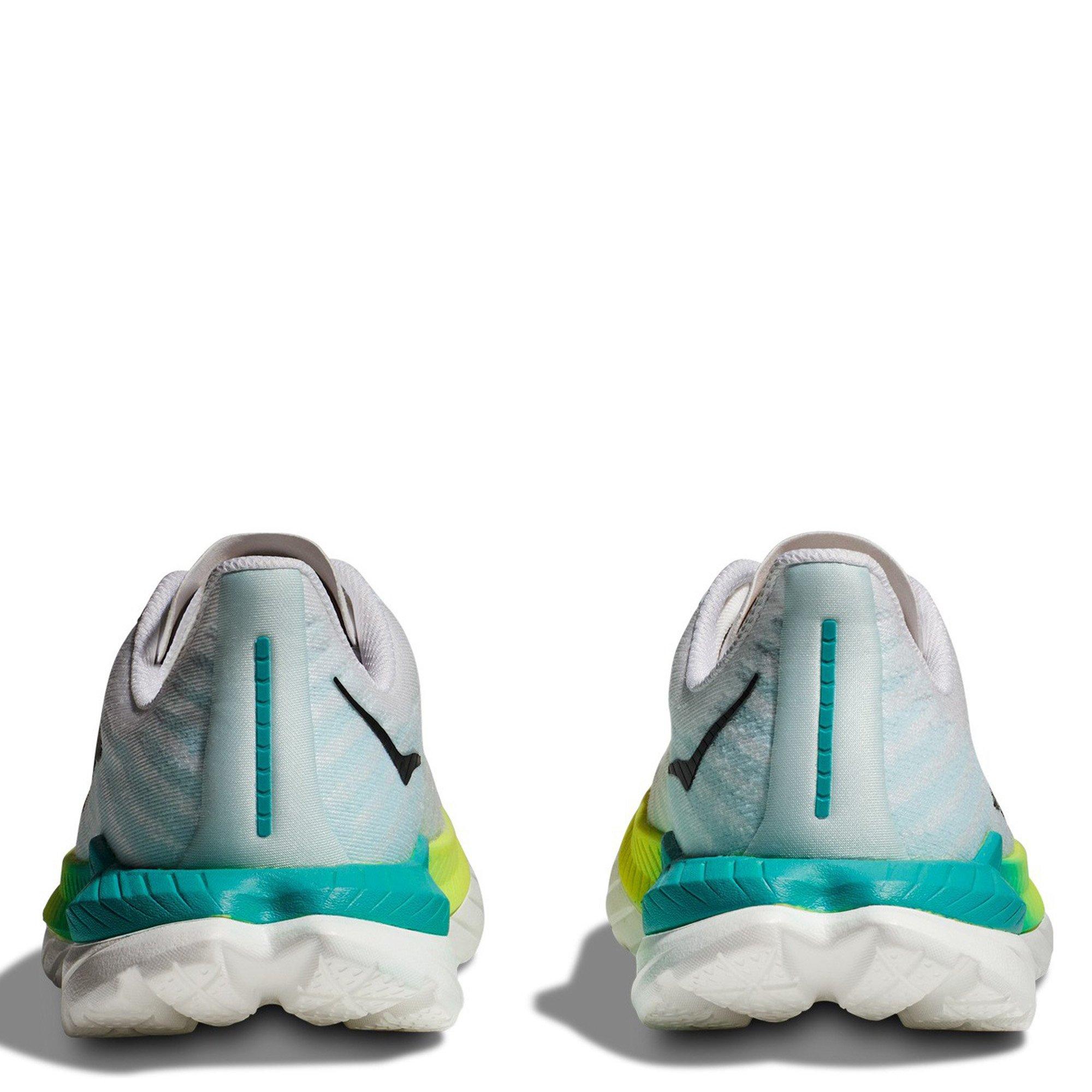 WHITE / BLUE - Hoka - Mach 5 Womens Running Shoes - 6