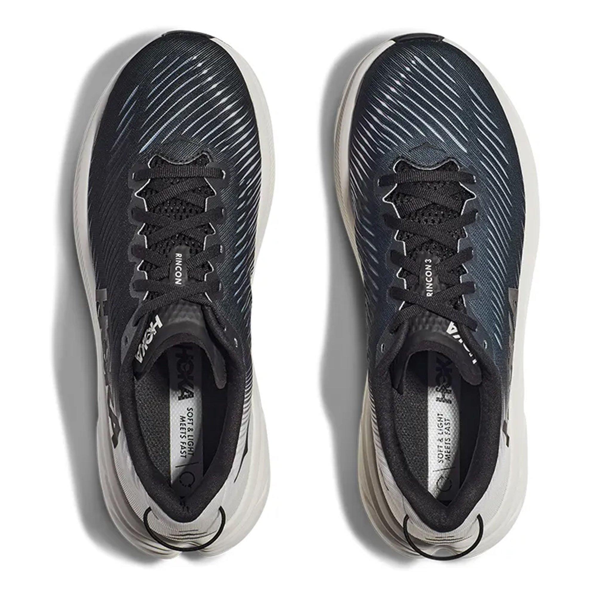 BLACK / WHITE - Hoka - Rincon 3 Womens Running Shoes - 2