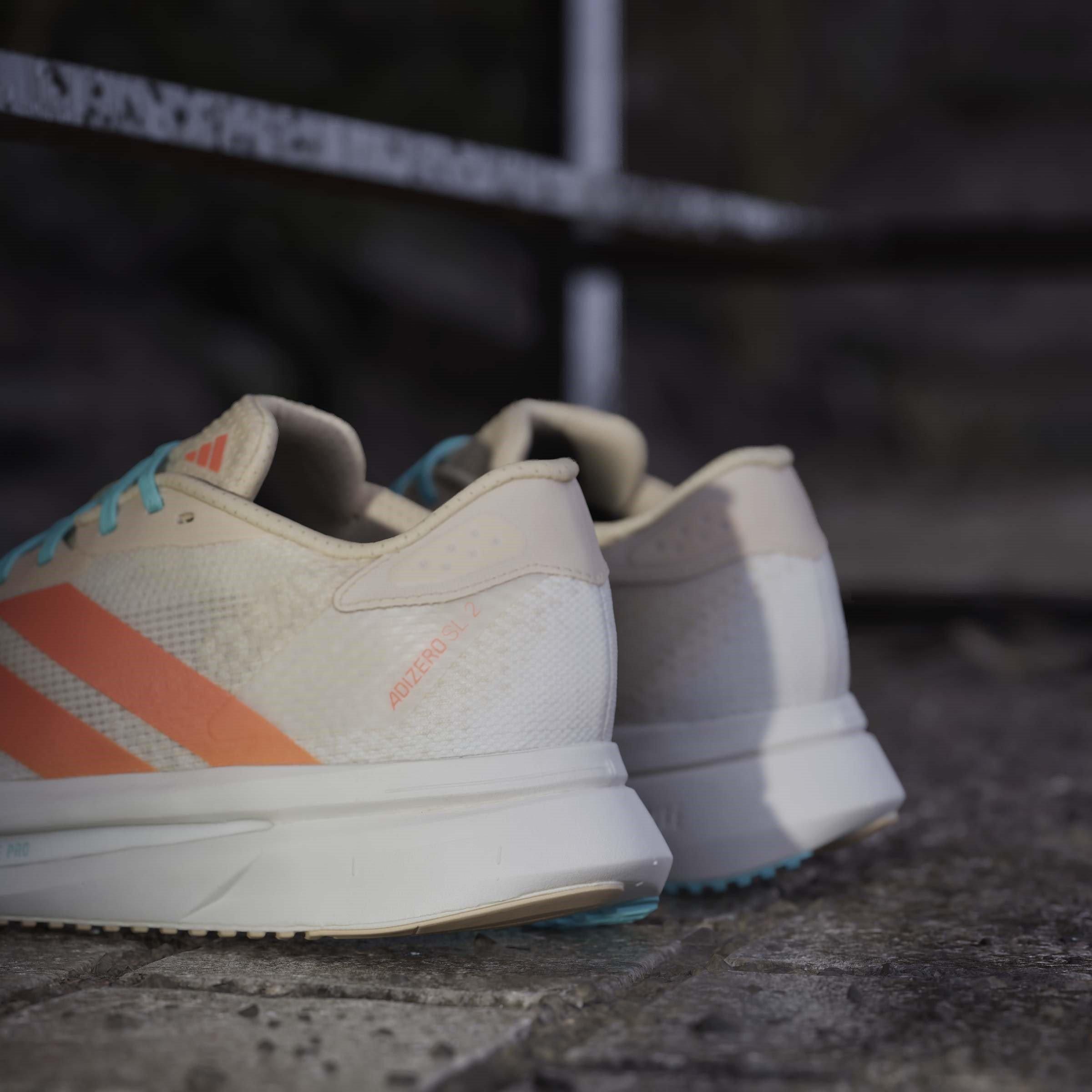 Sand/Coral/Orgn - adidas - Adizero SL2 Womens Running Shoes - 16