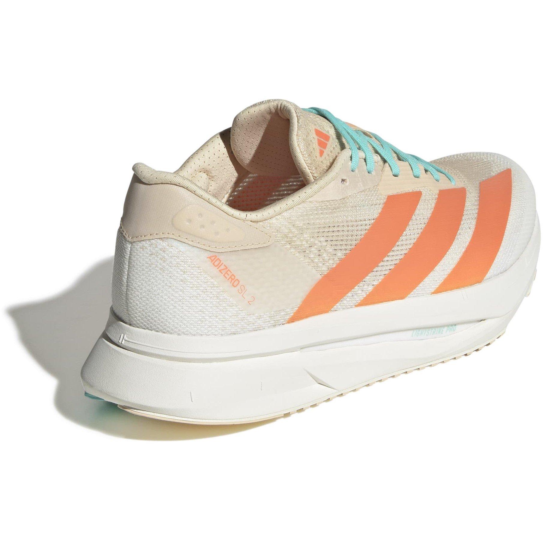 Sand/Coral/Orgn - adidas - Adizero SL2 Womens Running Shoes - 4
