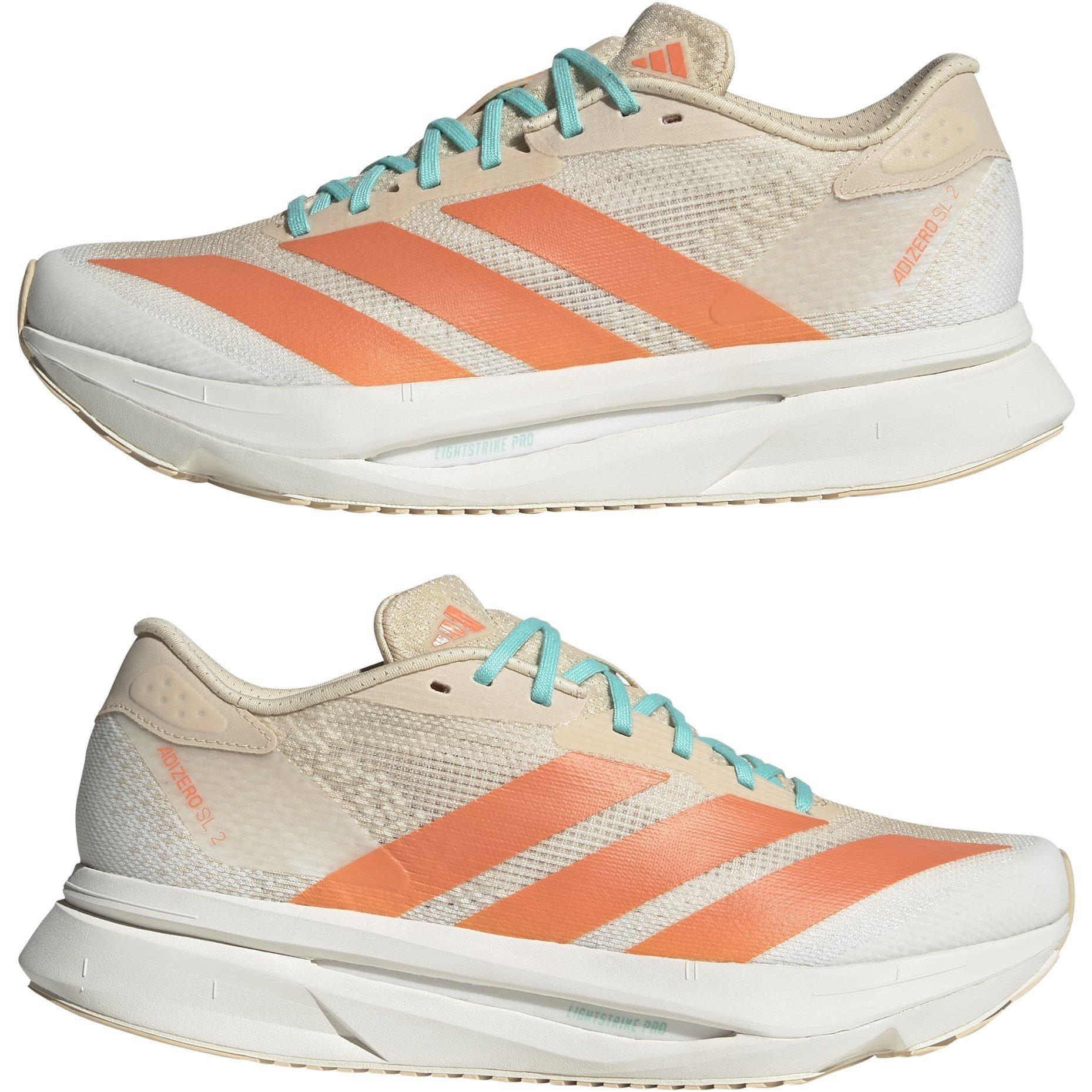 Sand/Coral/Orgn - adidas - Adizero SL2 Womens Running Shoes - 9