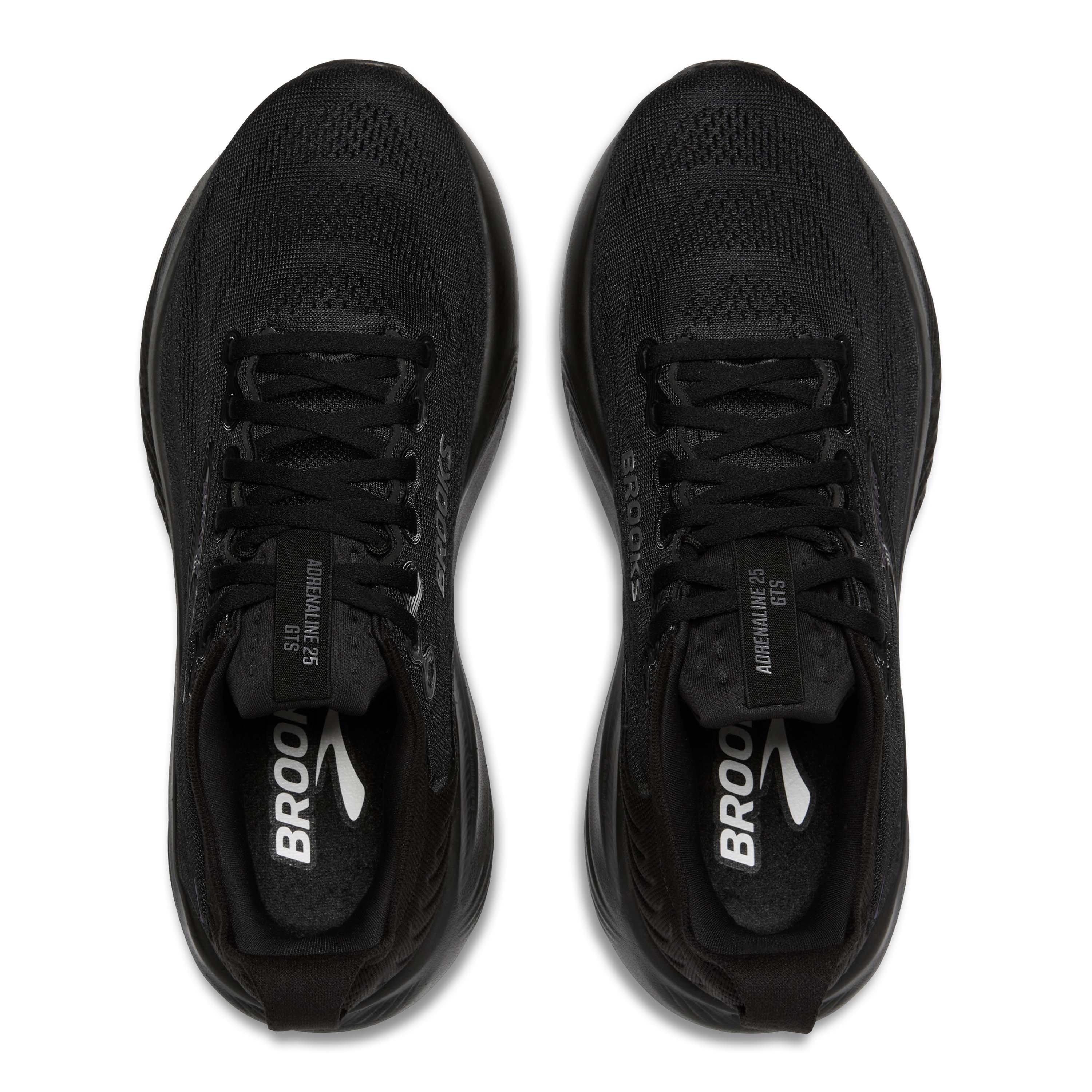 Black/Black - Brooks - Adrenaline GTS 25 Road Running Shoes Mens - 5