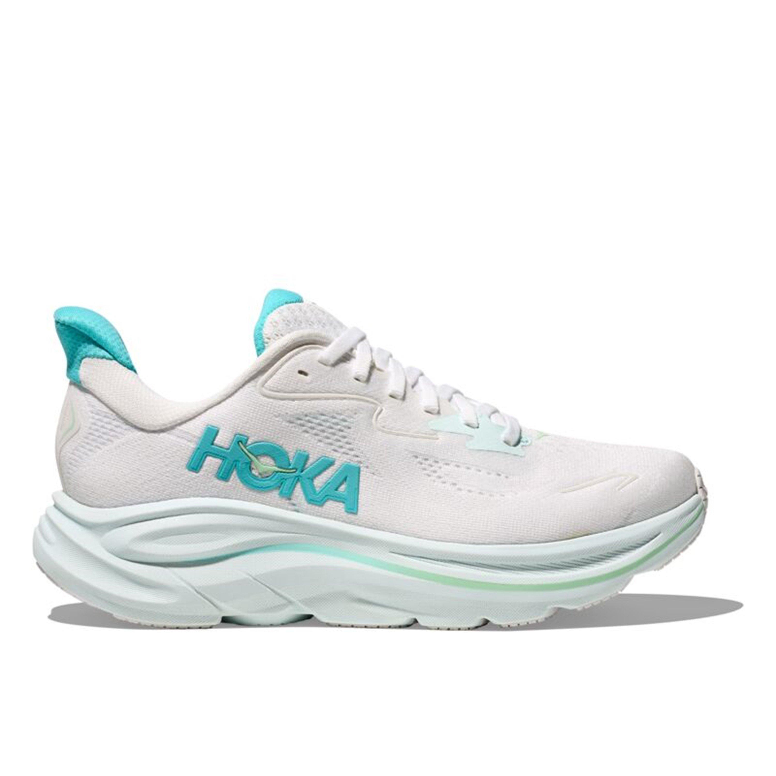 White/Blue - Hoka - Women's Clifton 10 Everyday Neutral Road Running Shoes - 1