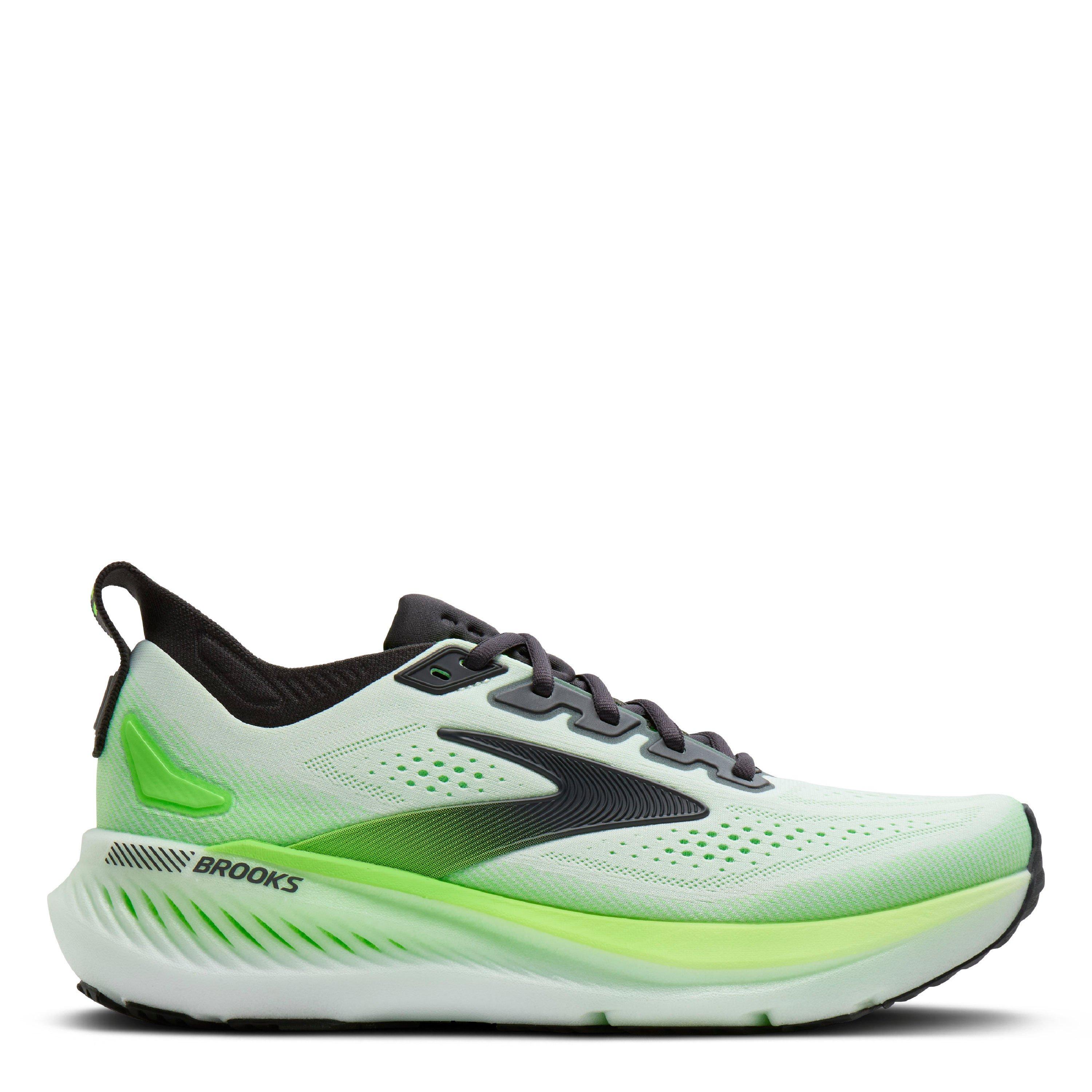Green/White - Brooks - Men's Glycerin GTS 23 Glycerin Engineered Mesh Running Shoes - 1