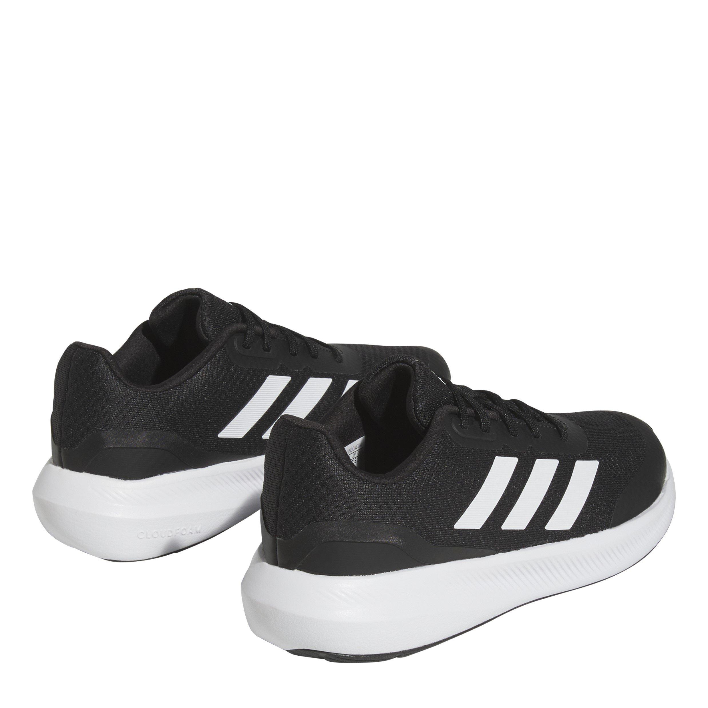 Negro/Blanco - adidas - Kids' Runfalcon 3.0 Running Shoes - 4