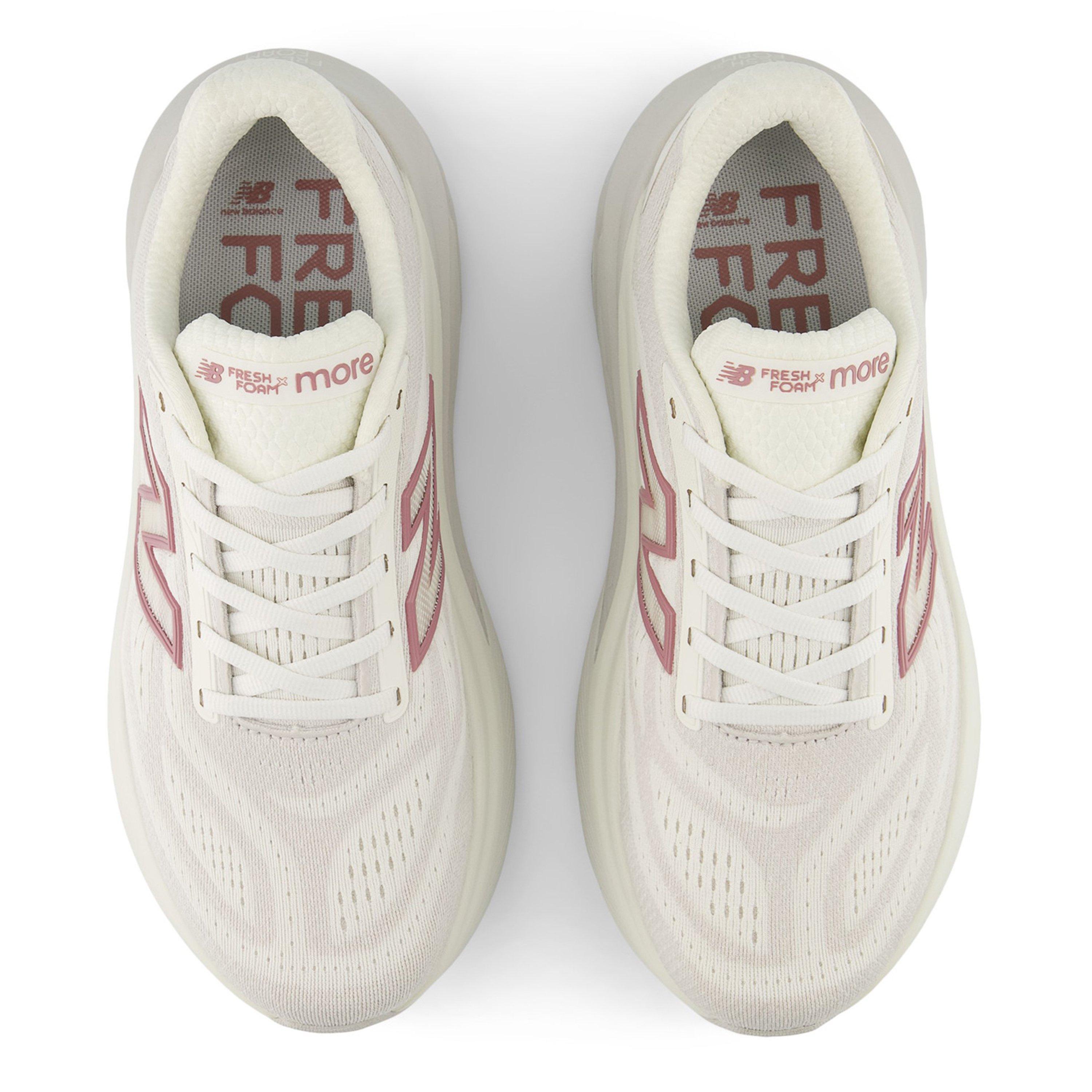 Sea Salt/Rosewd - New Balance - Fresh Foam X More v6 Running Shoes Womens - 6