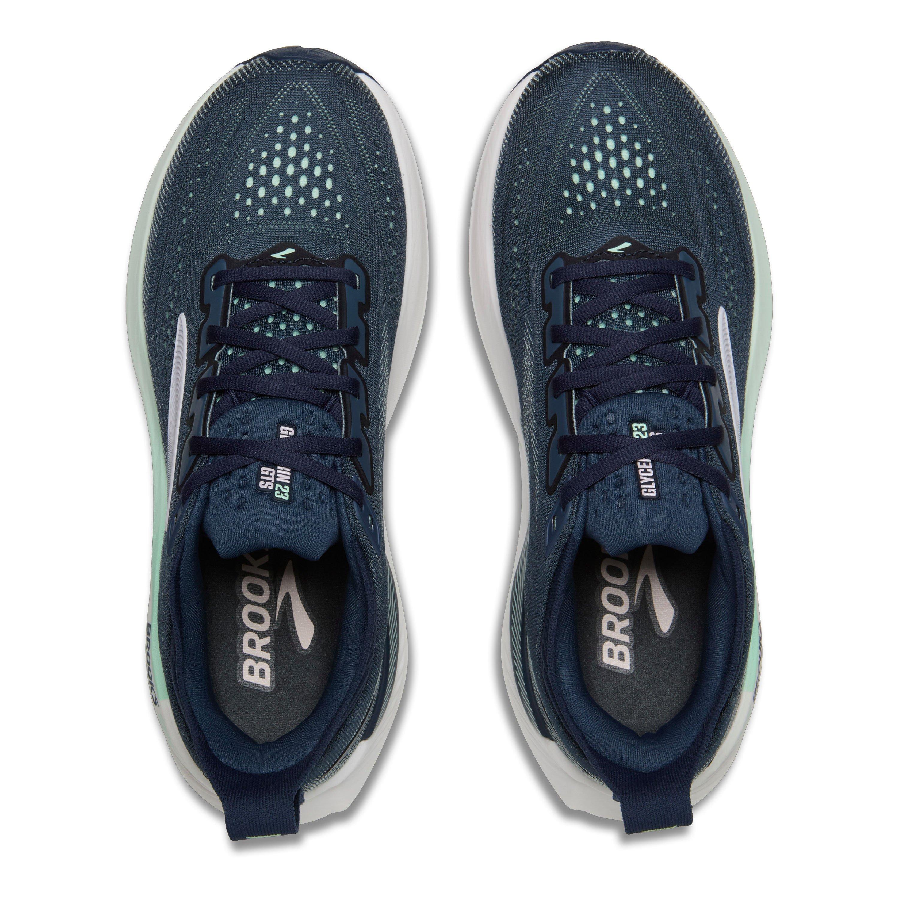 Navy/White - Brooks - Women's Glycerin GTS 23 Running Shoes - 5