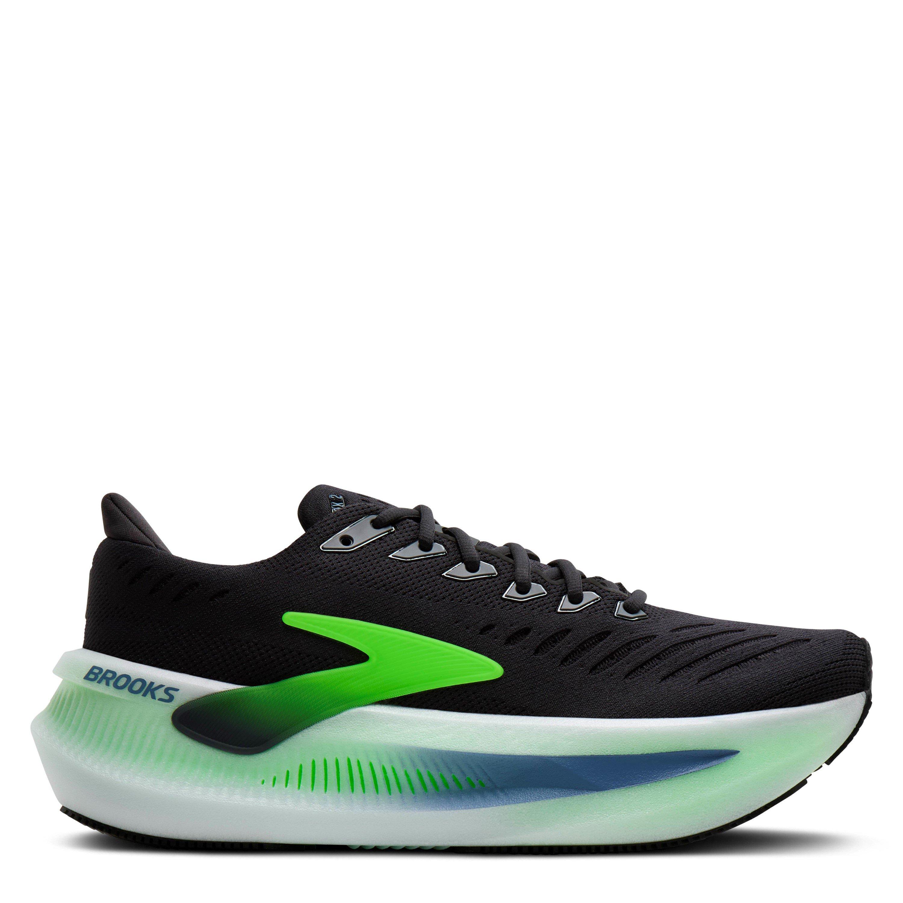 Black/Green - Brooks - Men's Glycerin Max 2 Everyday Neutral Road Running Shoes - 1