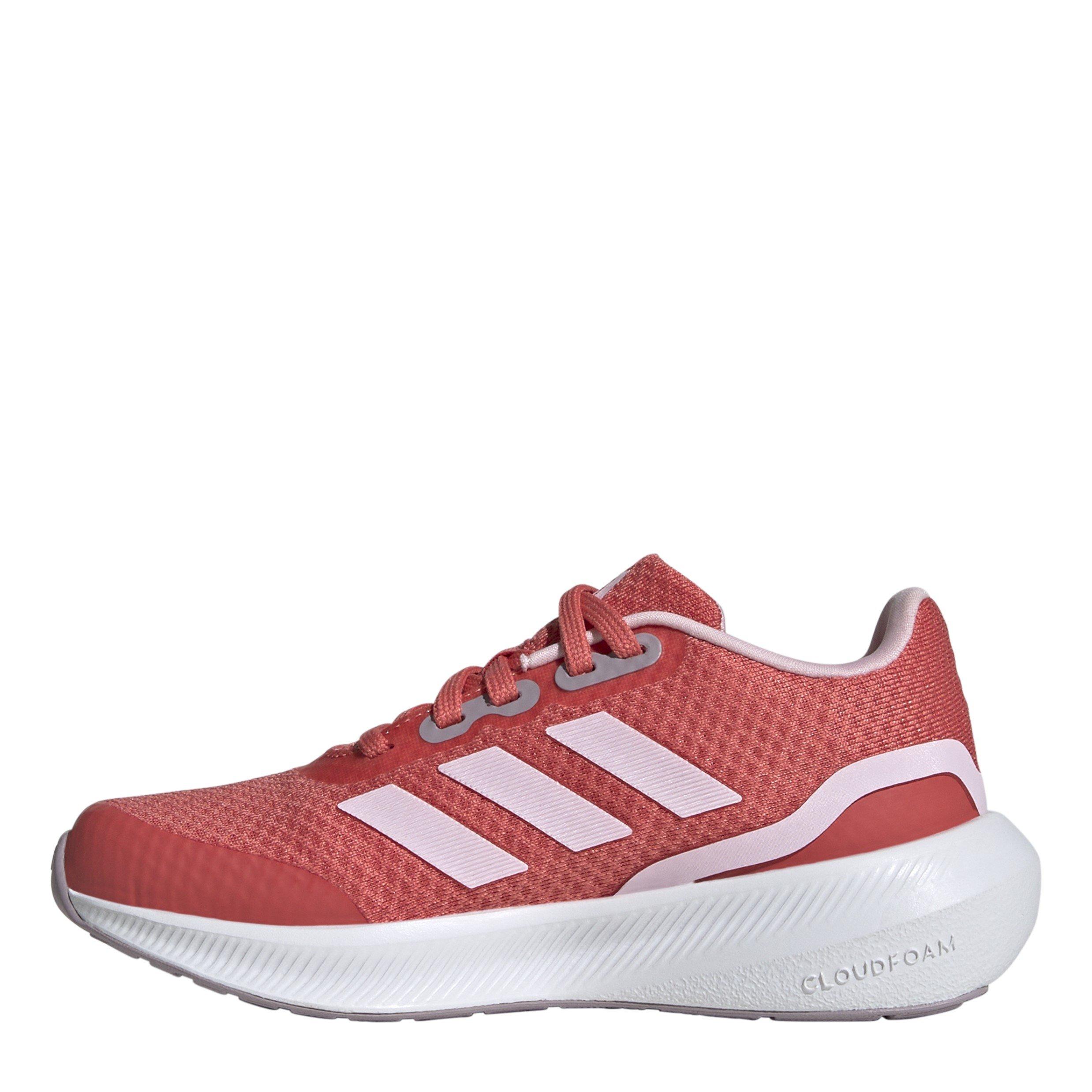 Scrlt/Pink/Fig - adidas - Unisex Kids Runfalcon 3.0 Running Shoes - 2