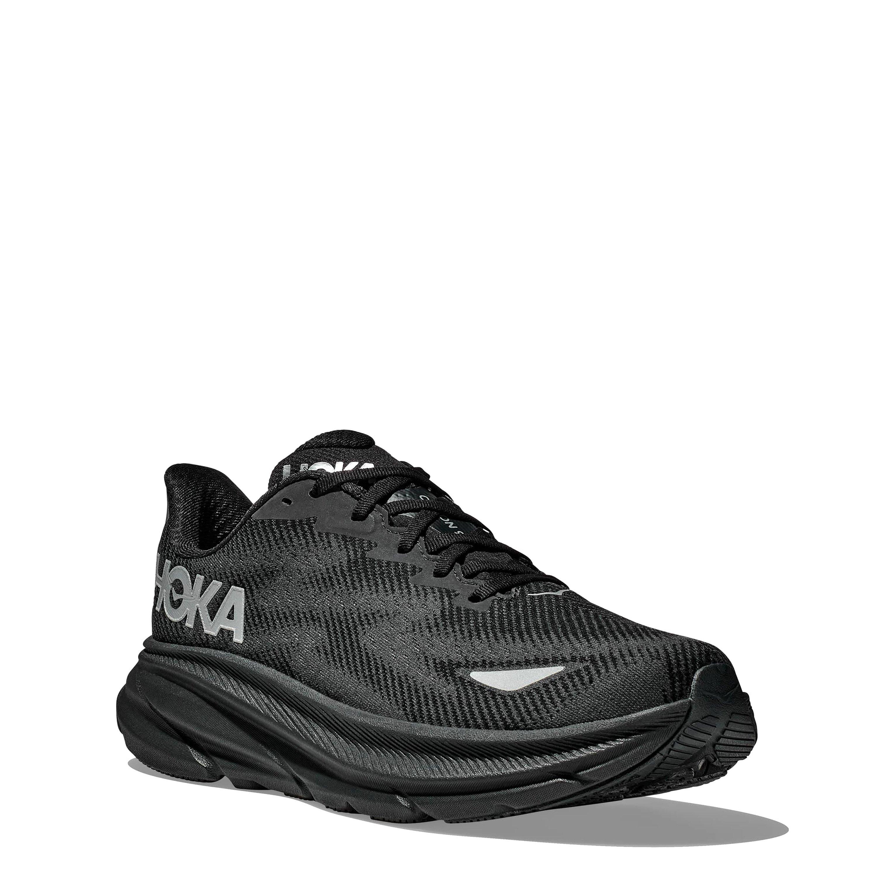 Black/Black - Hoka - Mens Clifton 9 GORE-TEX Running Shoes - 3