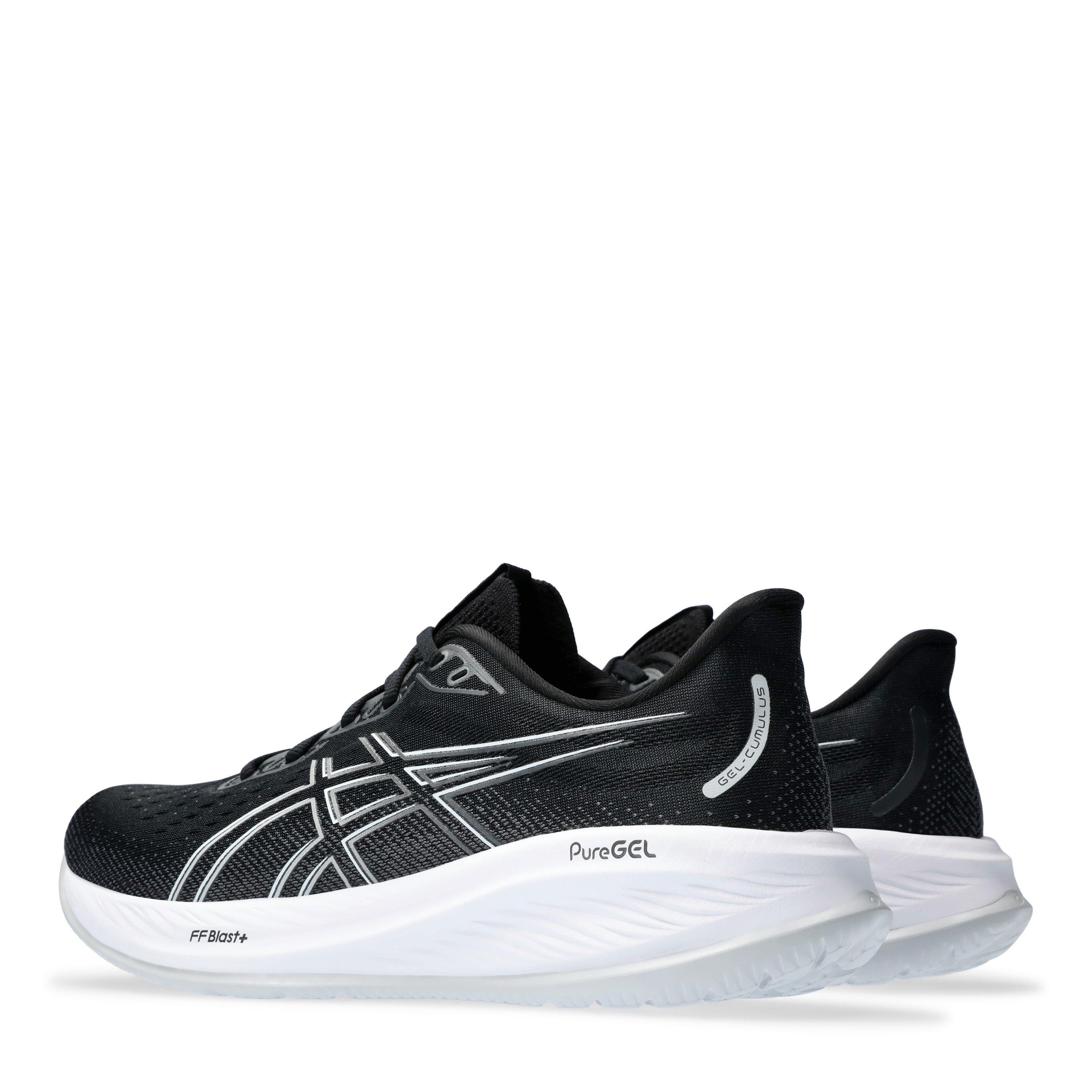 Black/White - Asics - Gel-Cumulus 26 Running Trainers Mens - 5