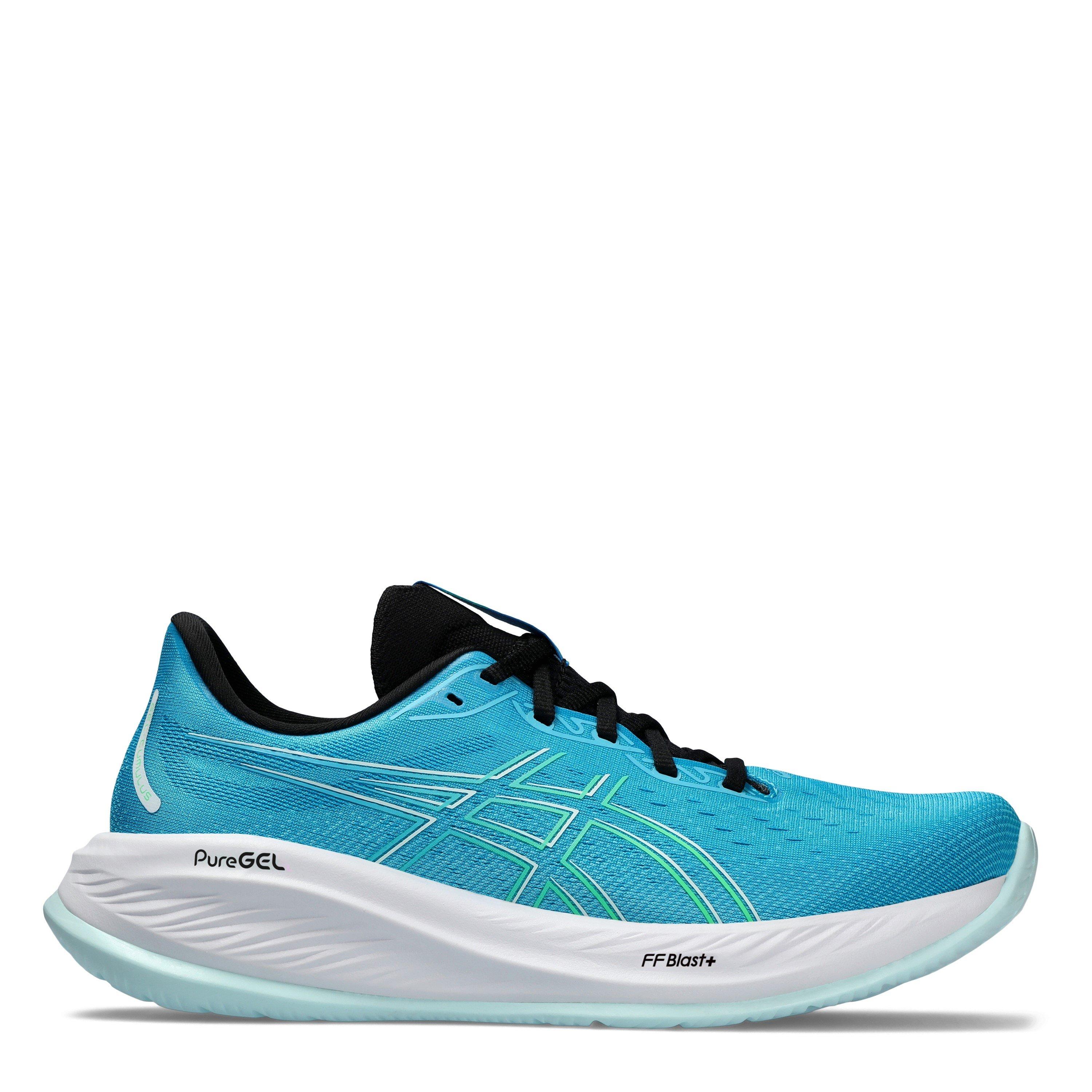 Blauw/Groen - Asics - Gel-Cumulus 26 Running Trainers Mens - 1
