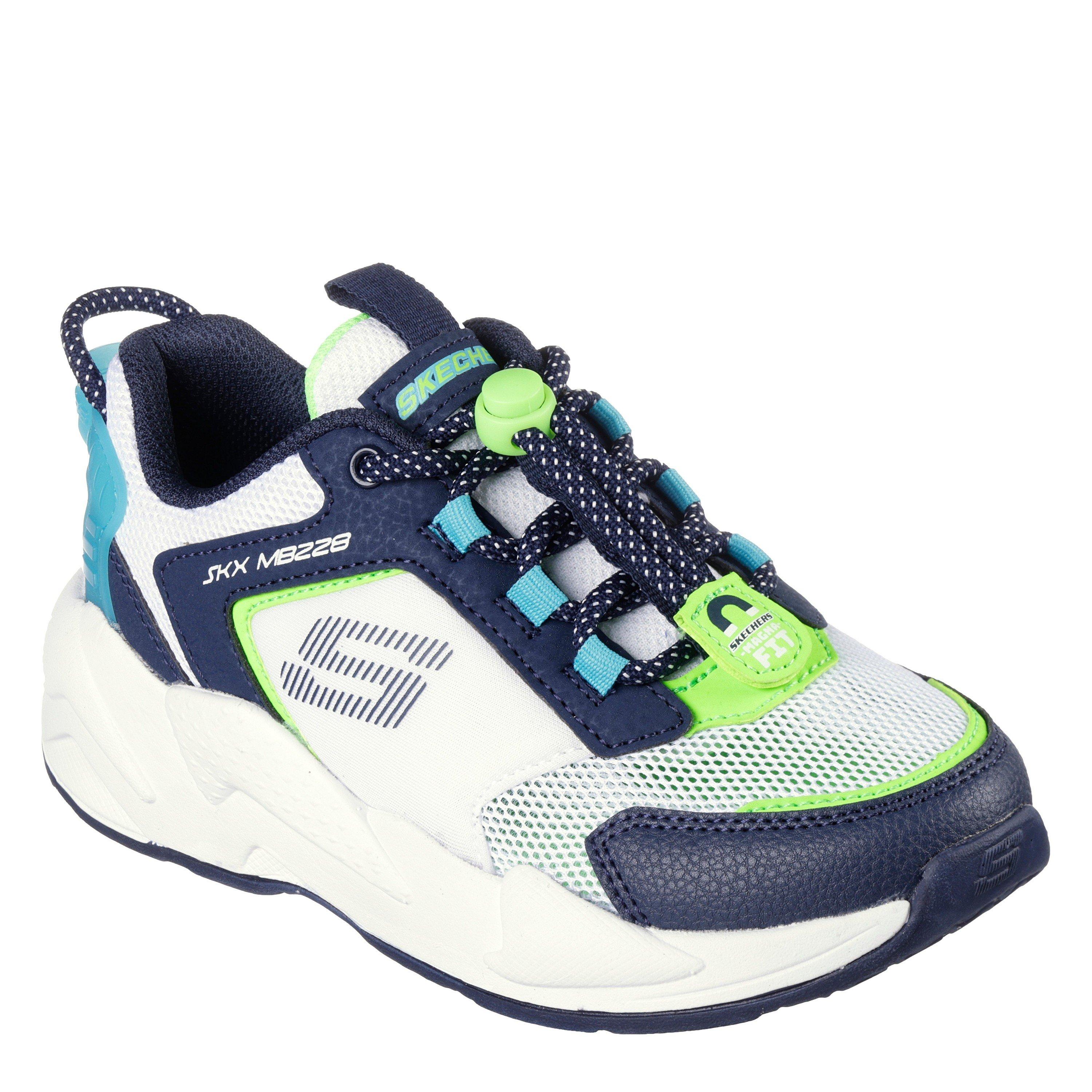 Blanc/Marine - Skechers - Unisex Kids' Ultrasurge Everyday Running Shoes - 1