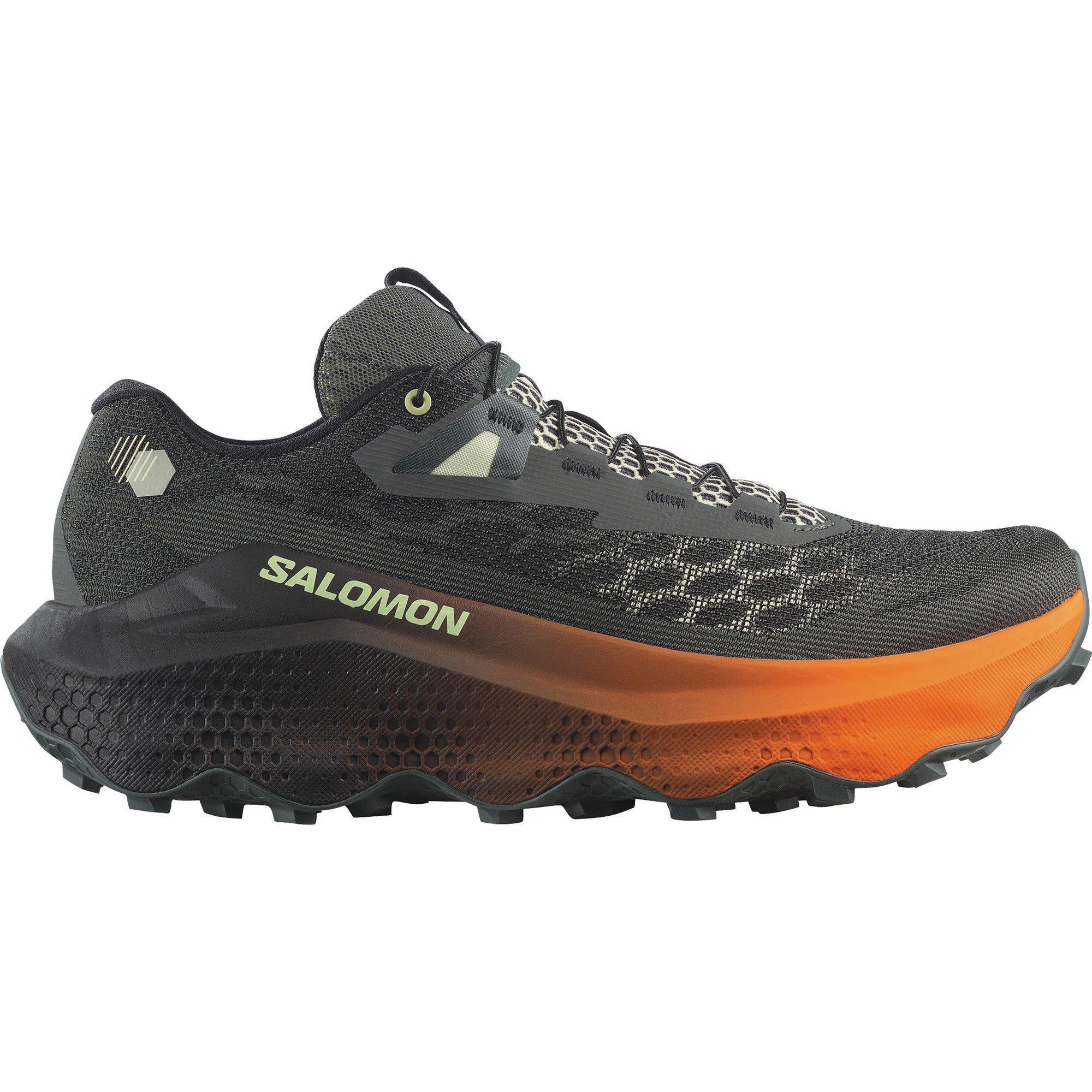 Charcoal/Orange - Salomon - Ultra Glide 4 Trail Running Shoes Mens