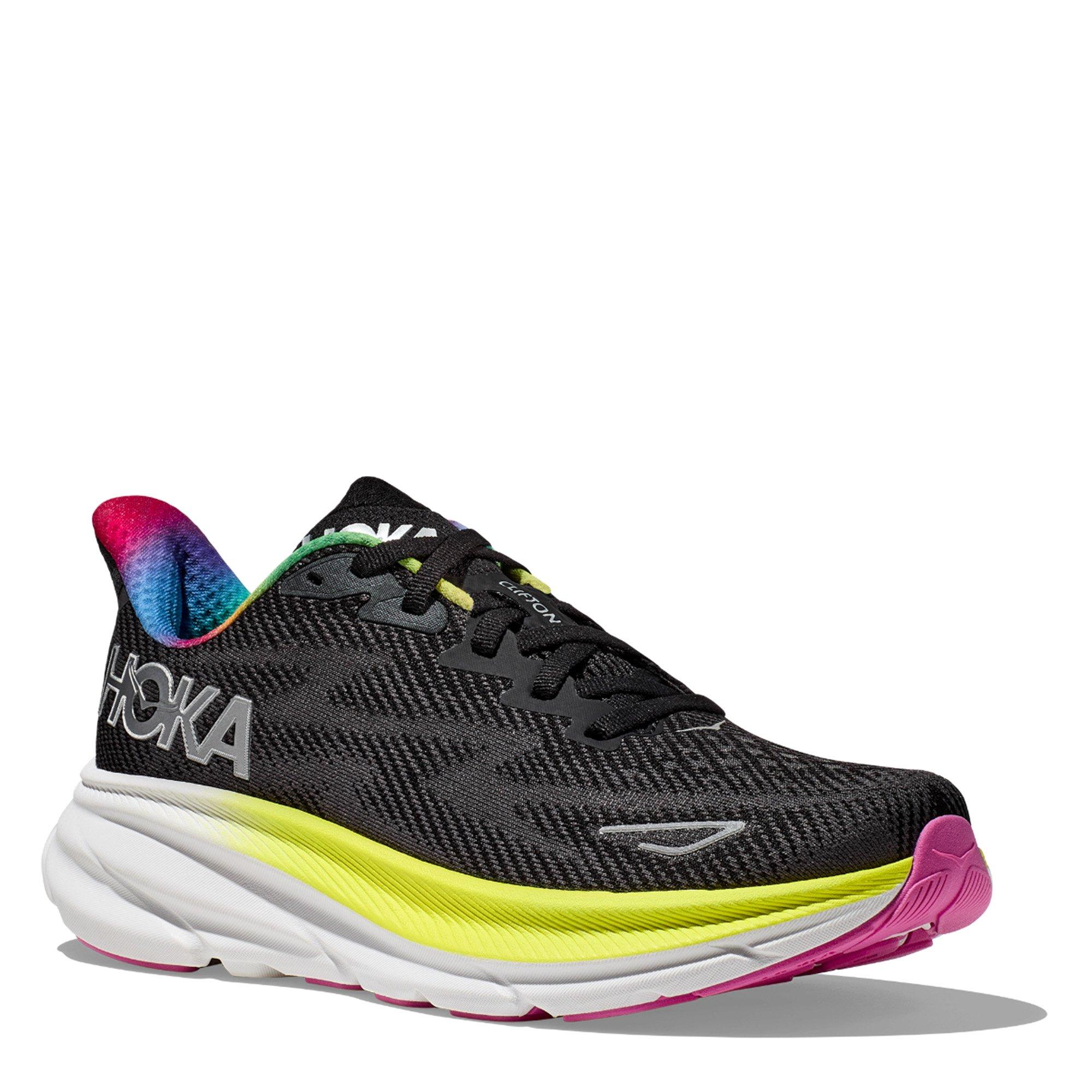 BLACK / ABOARD - Hoka - Clifton 9 Womens Running Shoes - 5